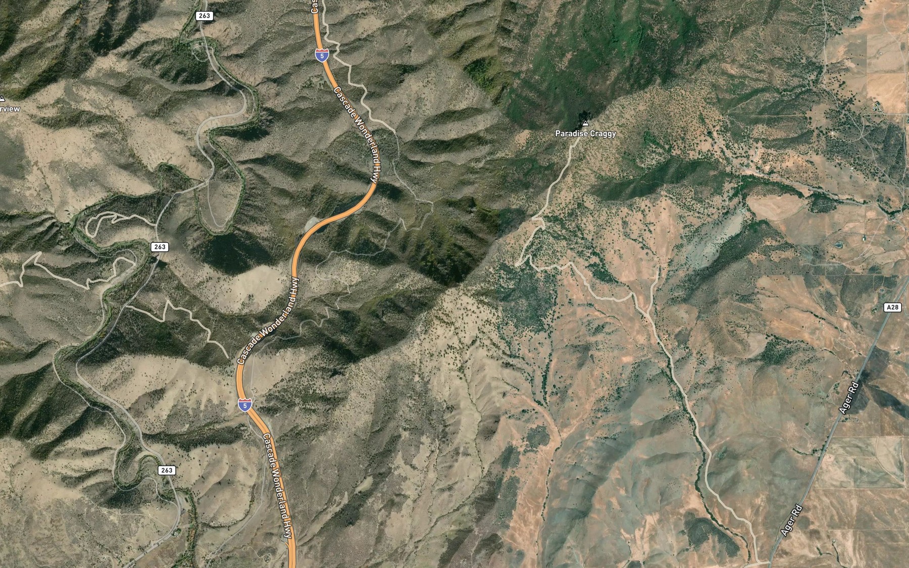 Satellite map of the Mud Spring