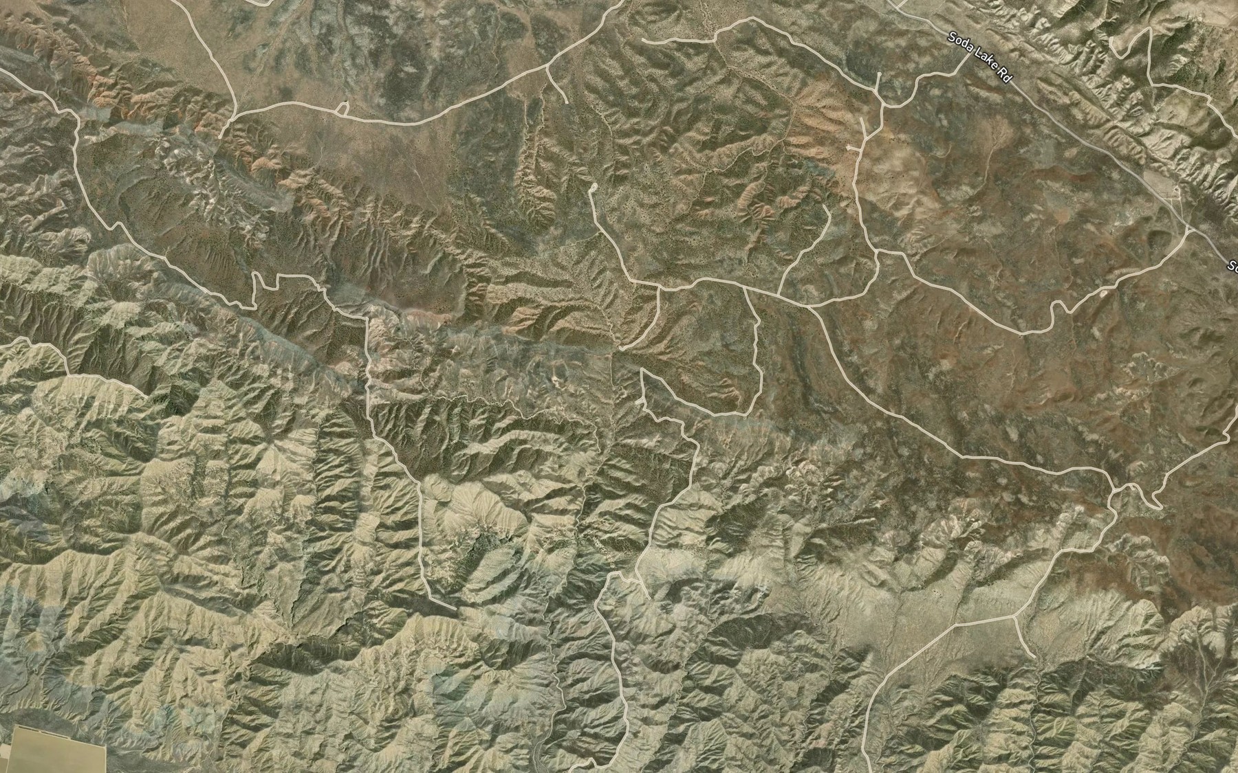 Satellite map of the Quail Spring Reservoir