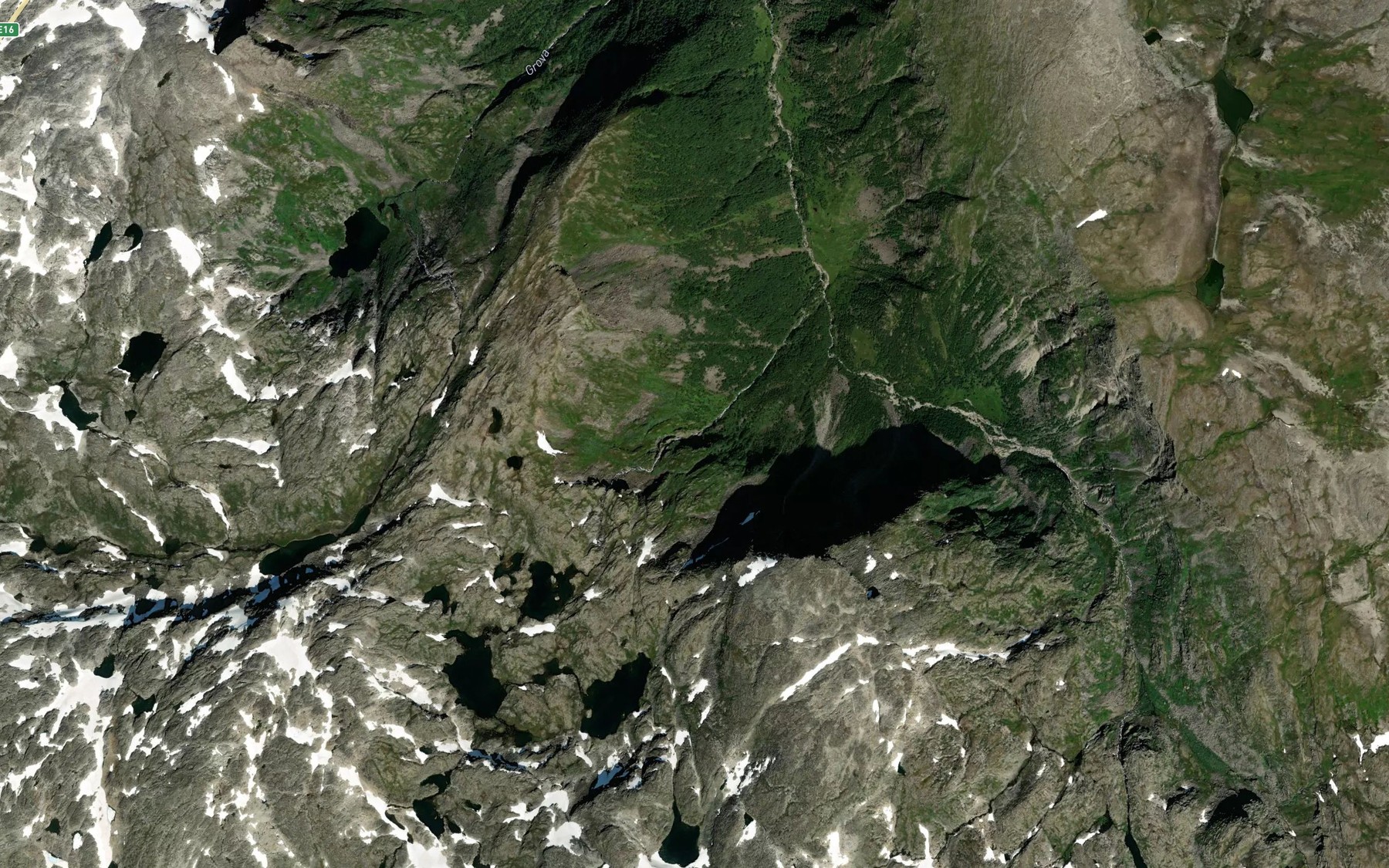 Satellite map of the Fossagrovi