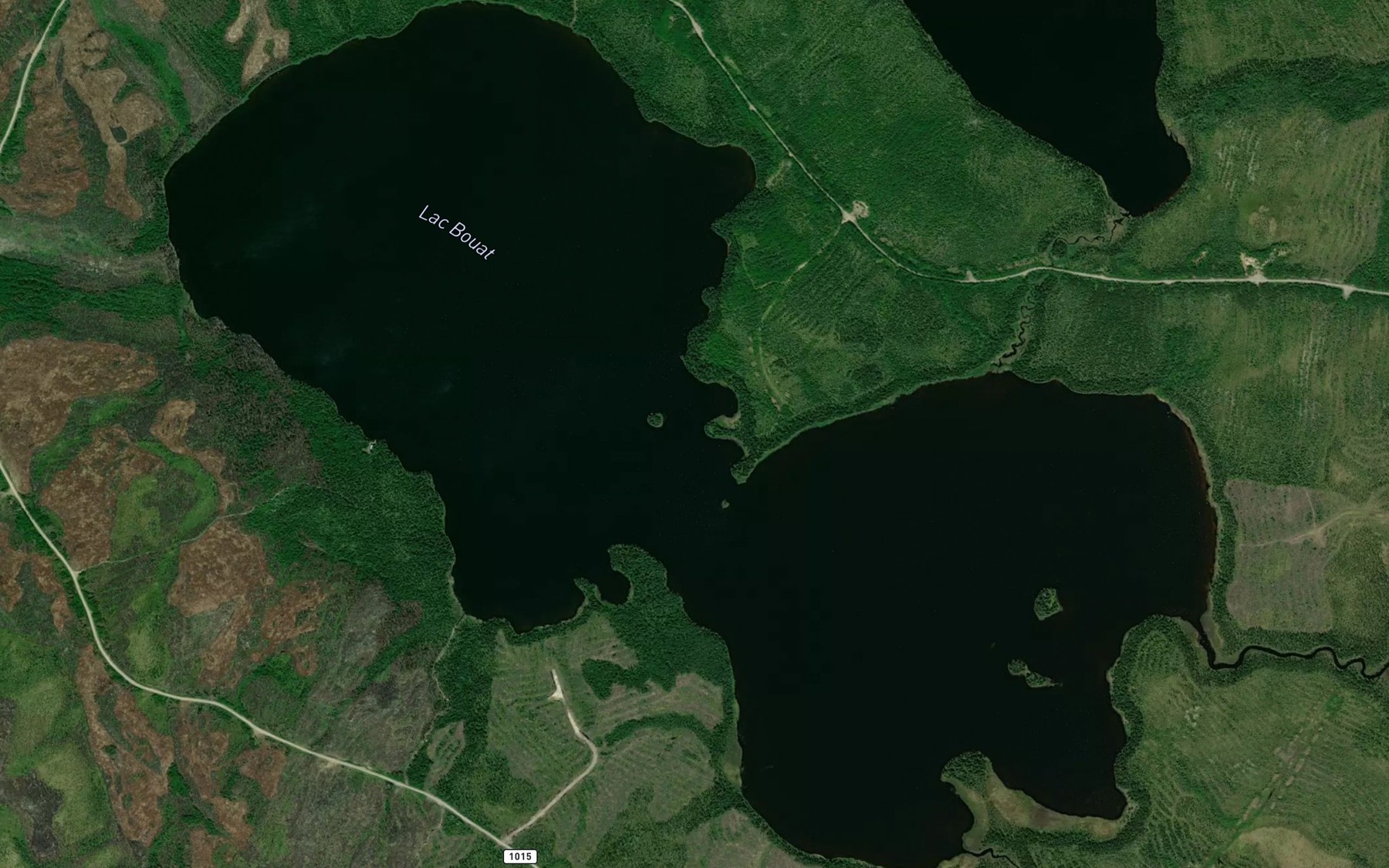 Satellite map of the Lac Bouat