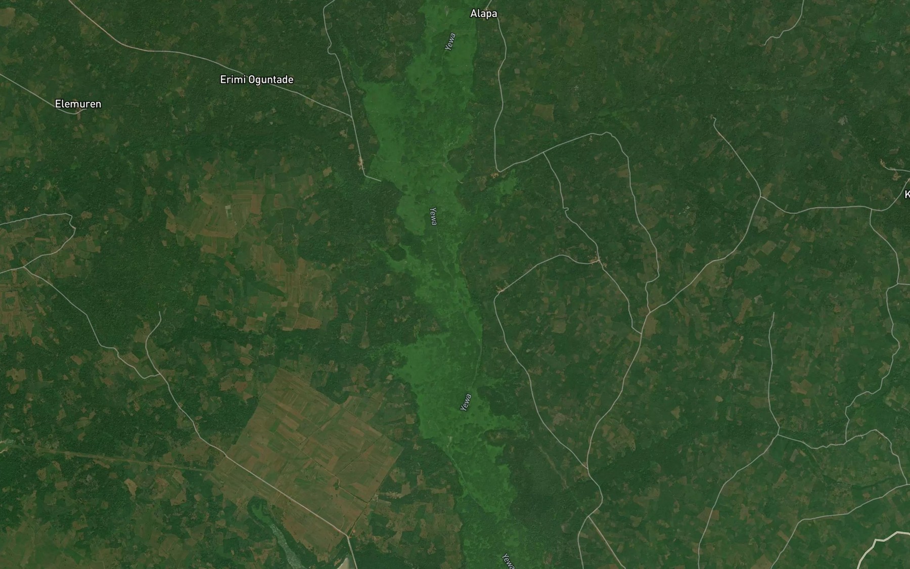 Satellite map of the River Erimi