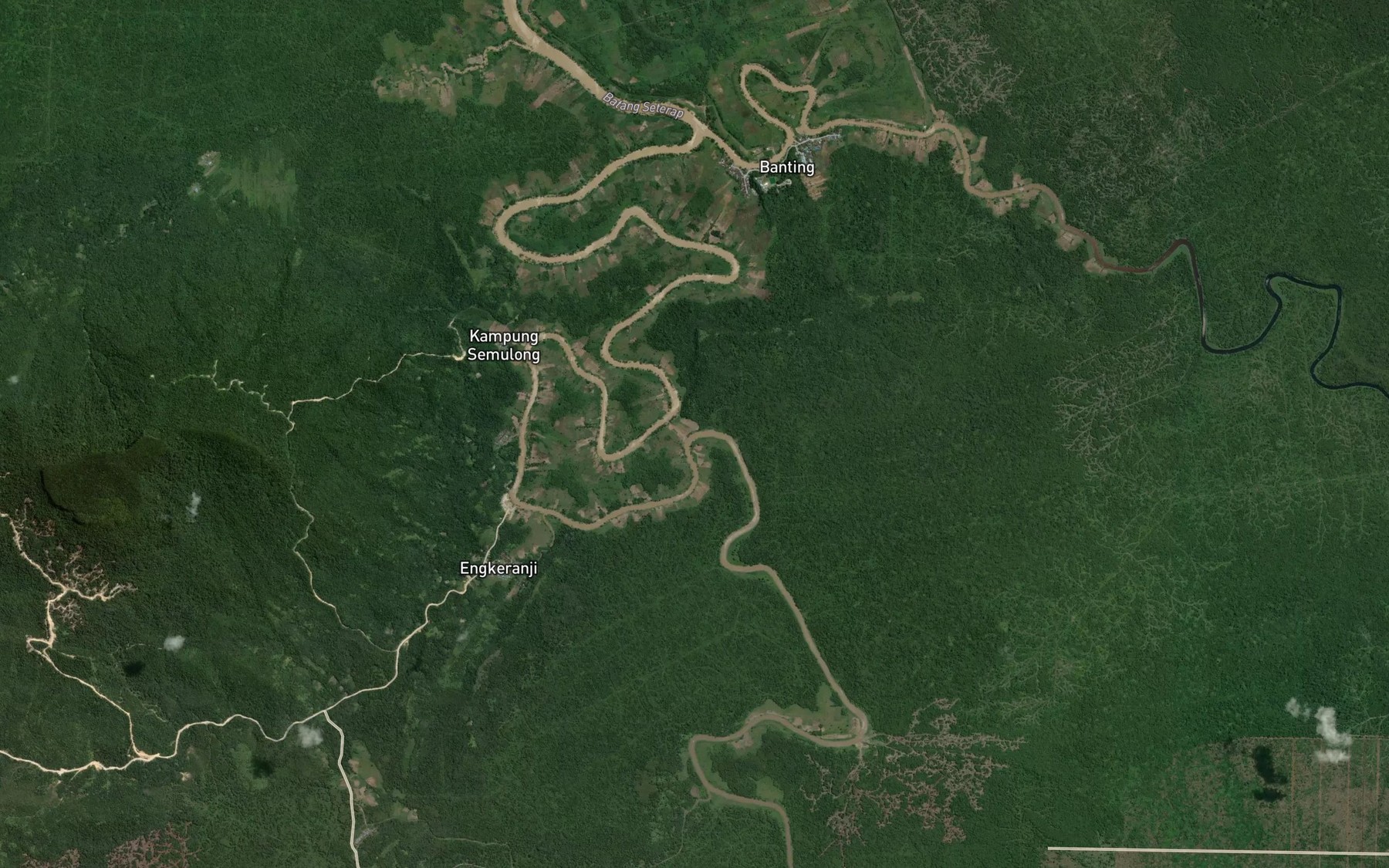 Satellite map of the Lubok Kuseng