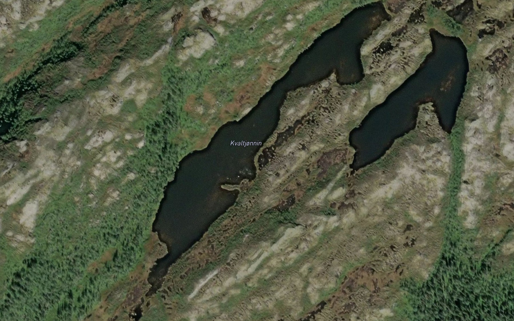 Satellite map of the Kvaltjornin
