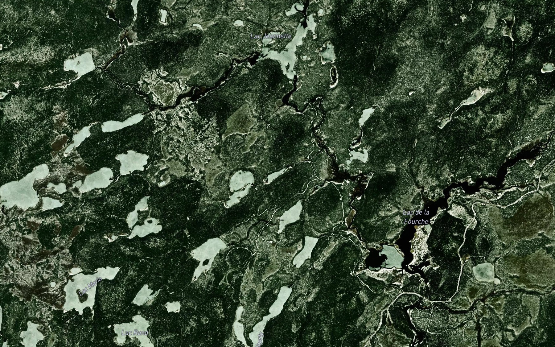 Satellite map of the Lac du Marechal