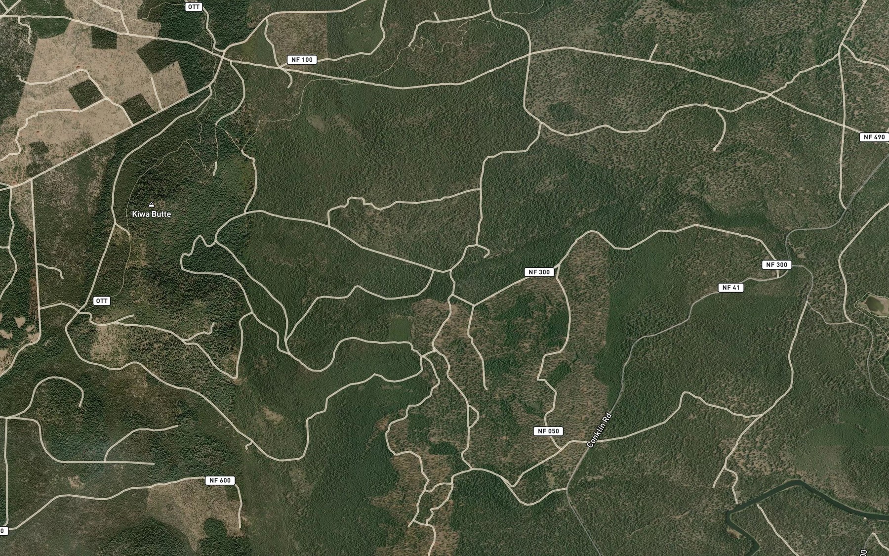 Satellite map of the Kiwa Springs