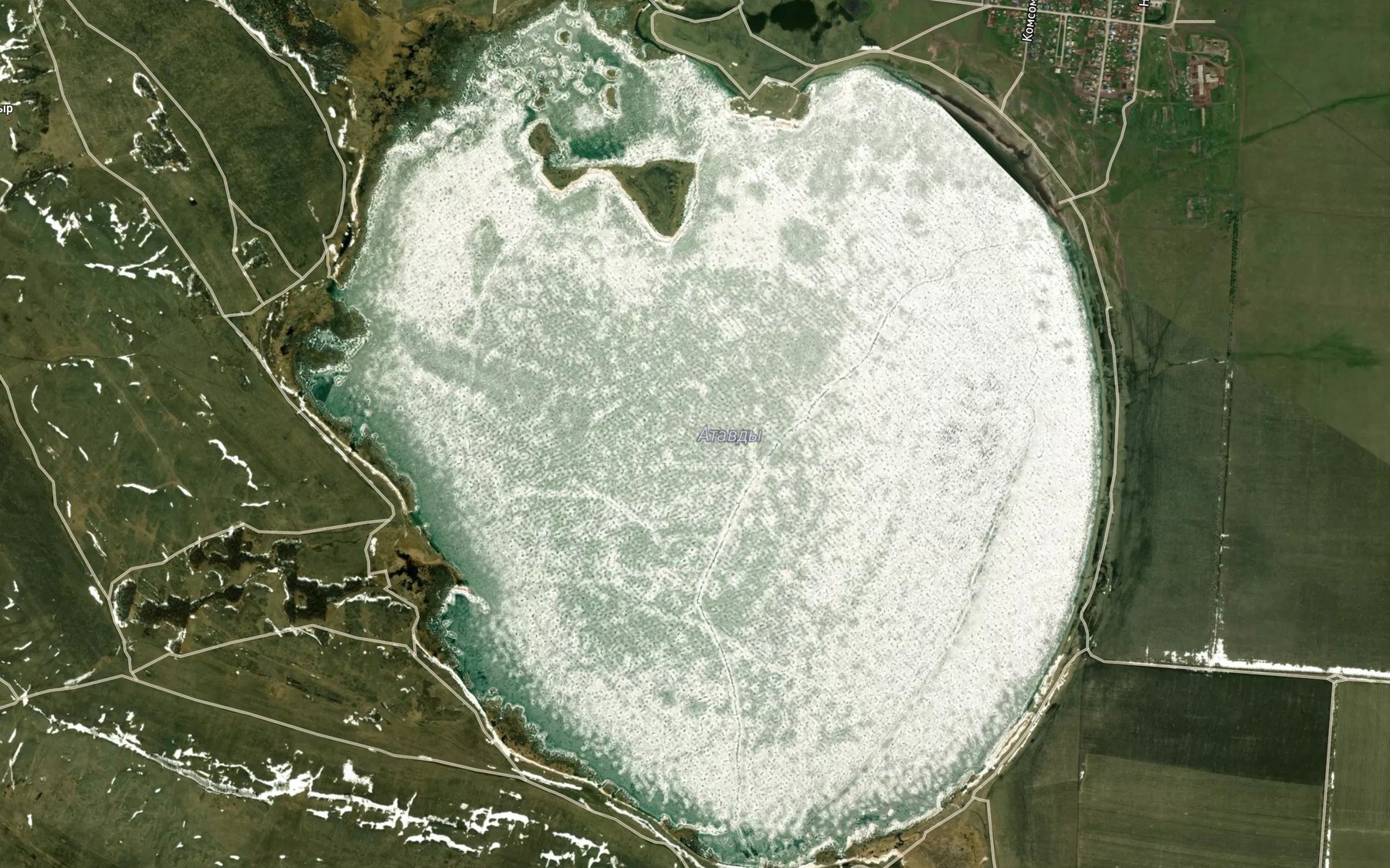 Satellite map of the Ozero Atavdy