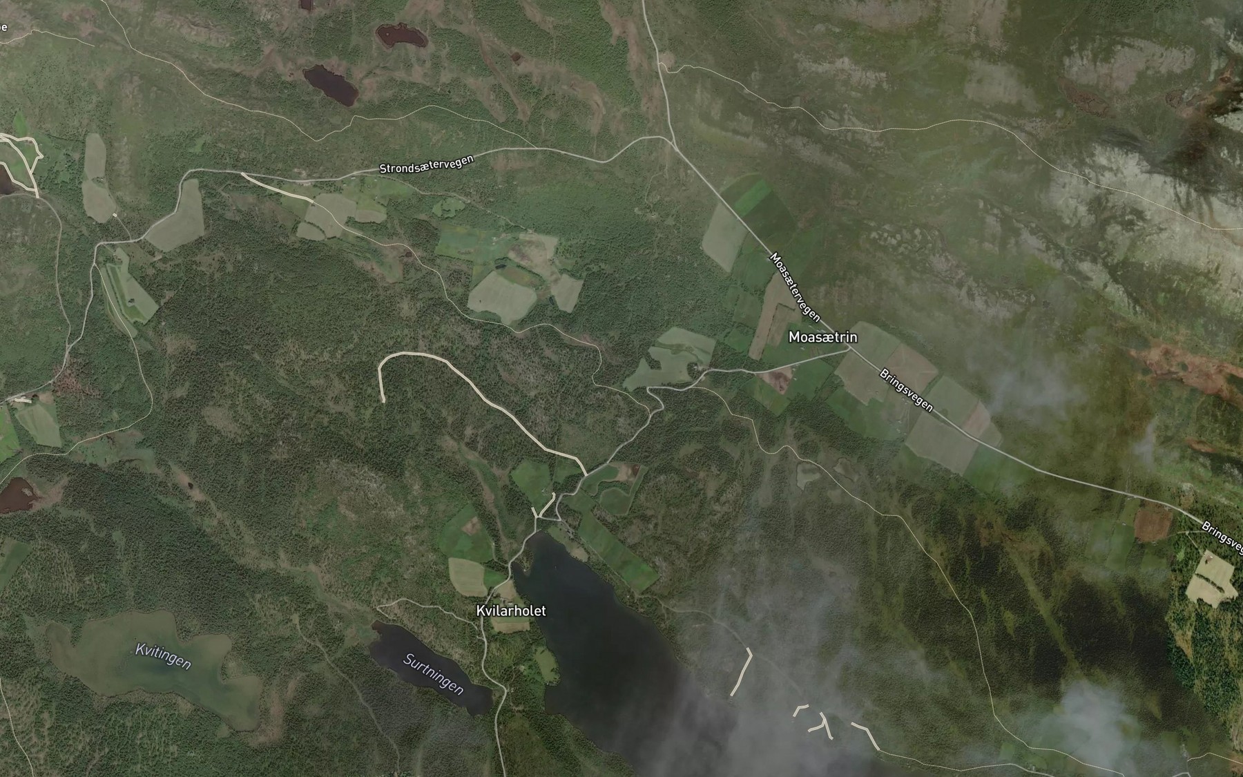 Satellite map of the Stavae