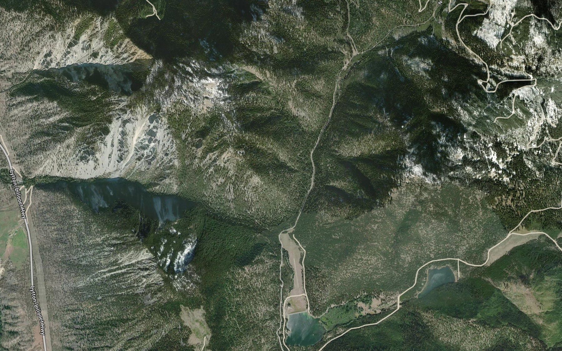 Satellite map of the North Laluwissin Creek