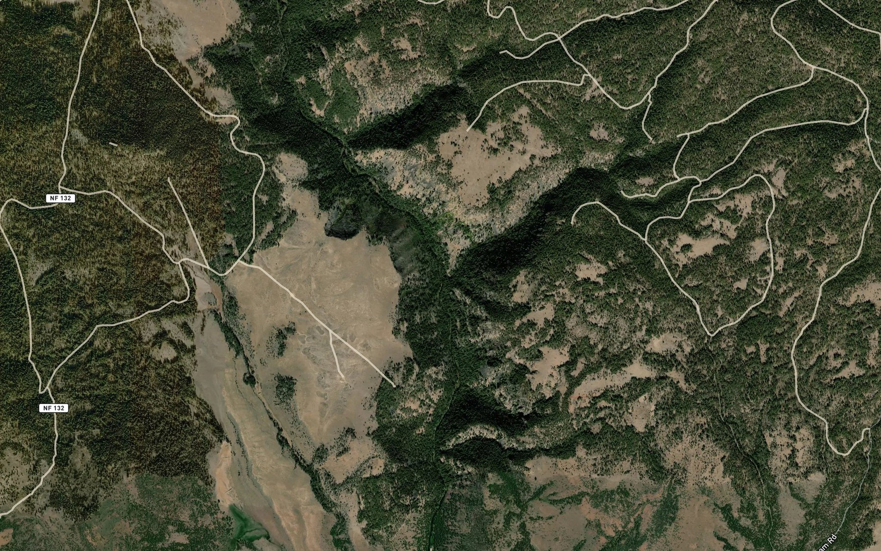 Satellite map of the Lee Creek