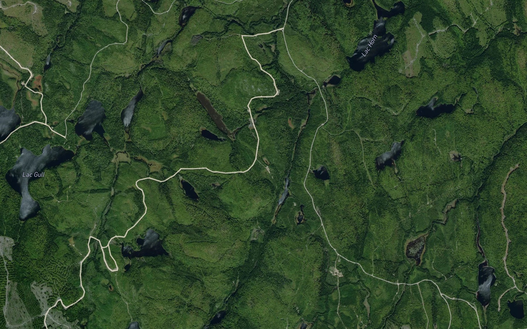 Satellite map of the Lac Gustave
