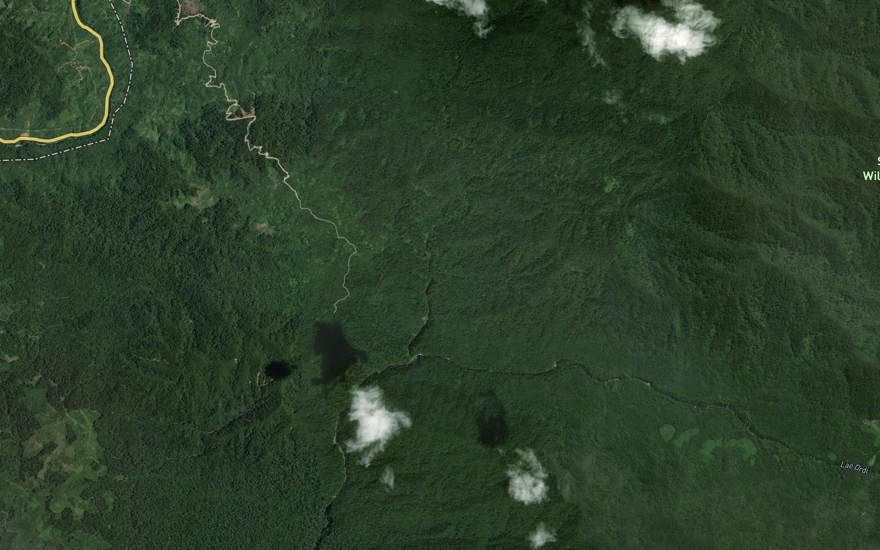 Satellite map of the Lae Salsalen