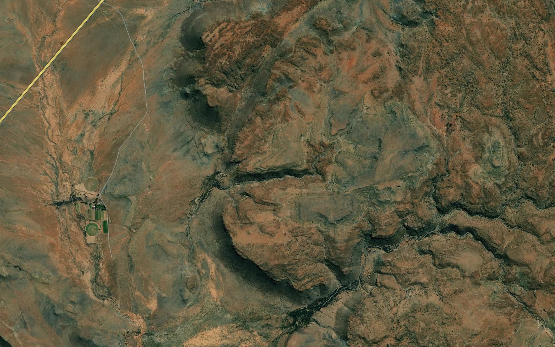 Satellite map of the Swartkloof