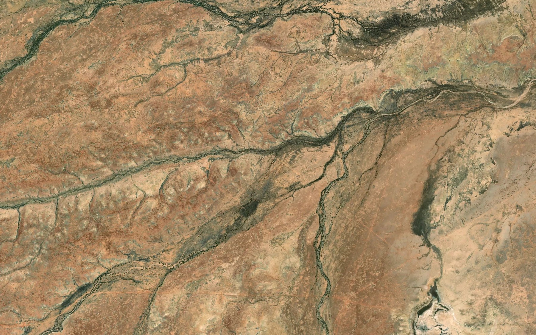 Satellite map of the Bulldog Creek