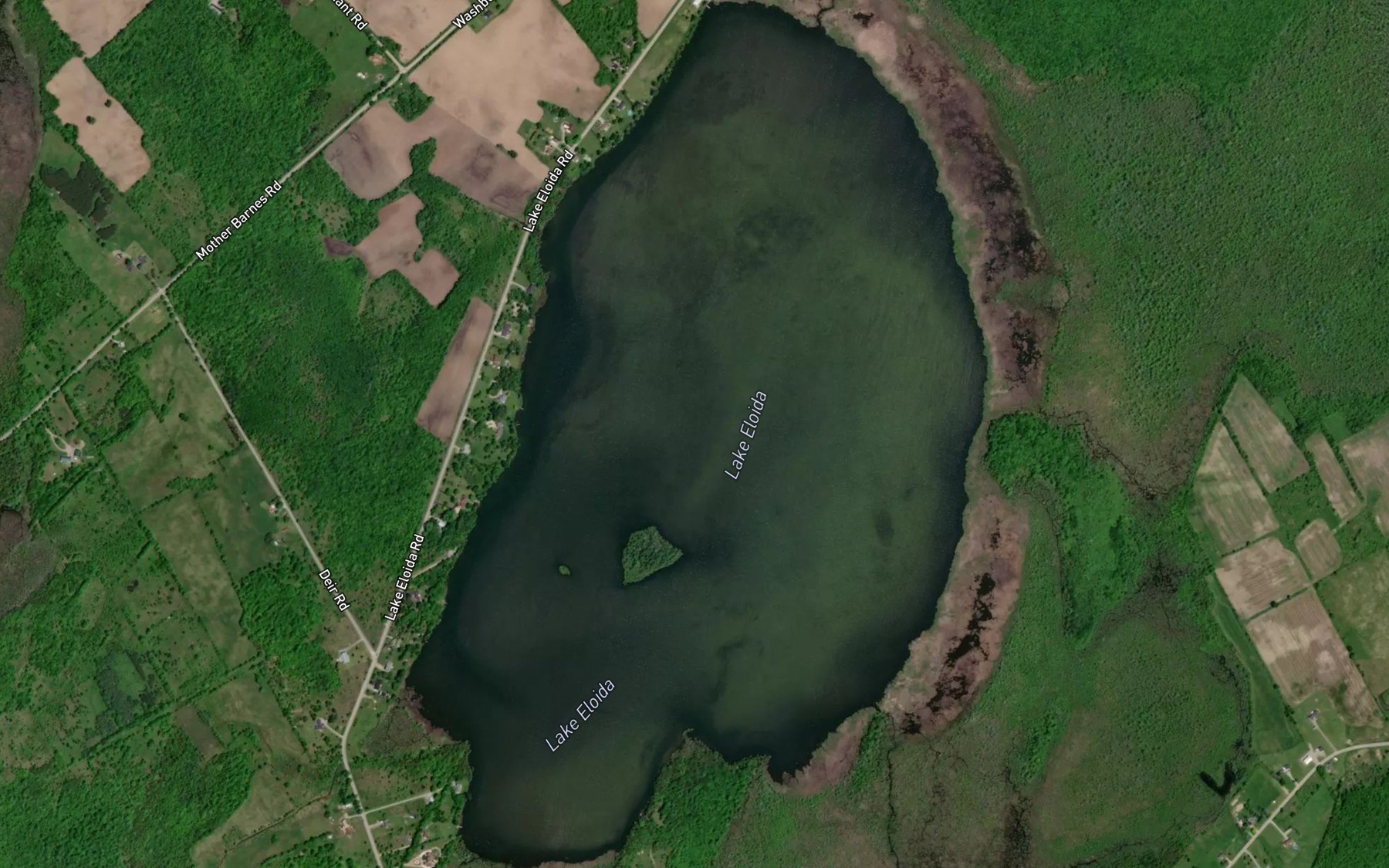 Satellite map of the Lake Eloida