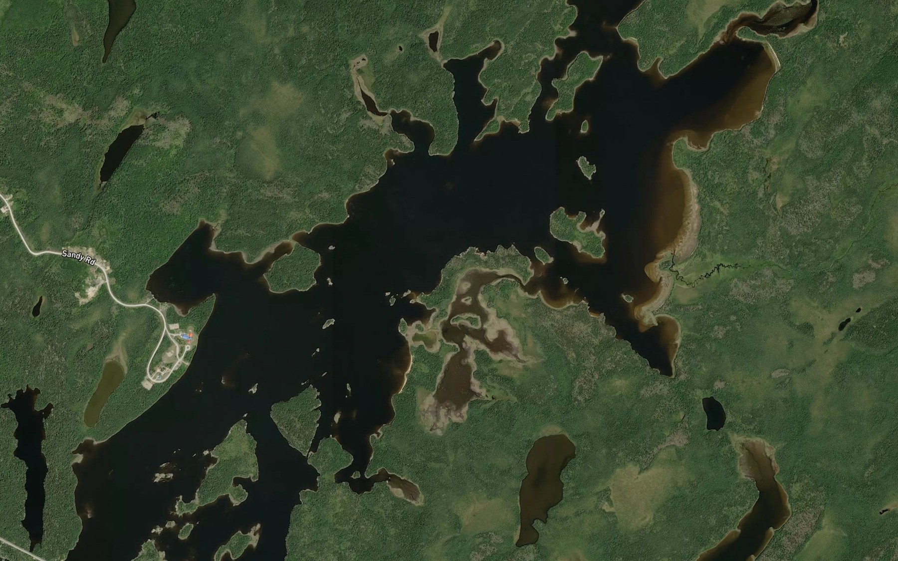 Satellite map of the Coucheemoskog Bay