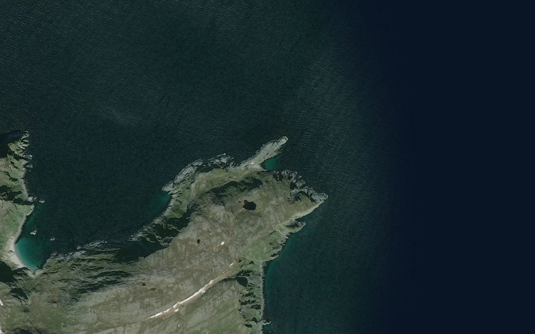Satellite map of the Store Almannvika