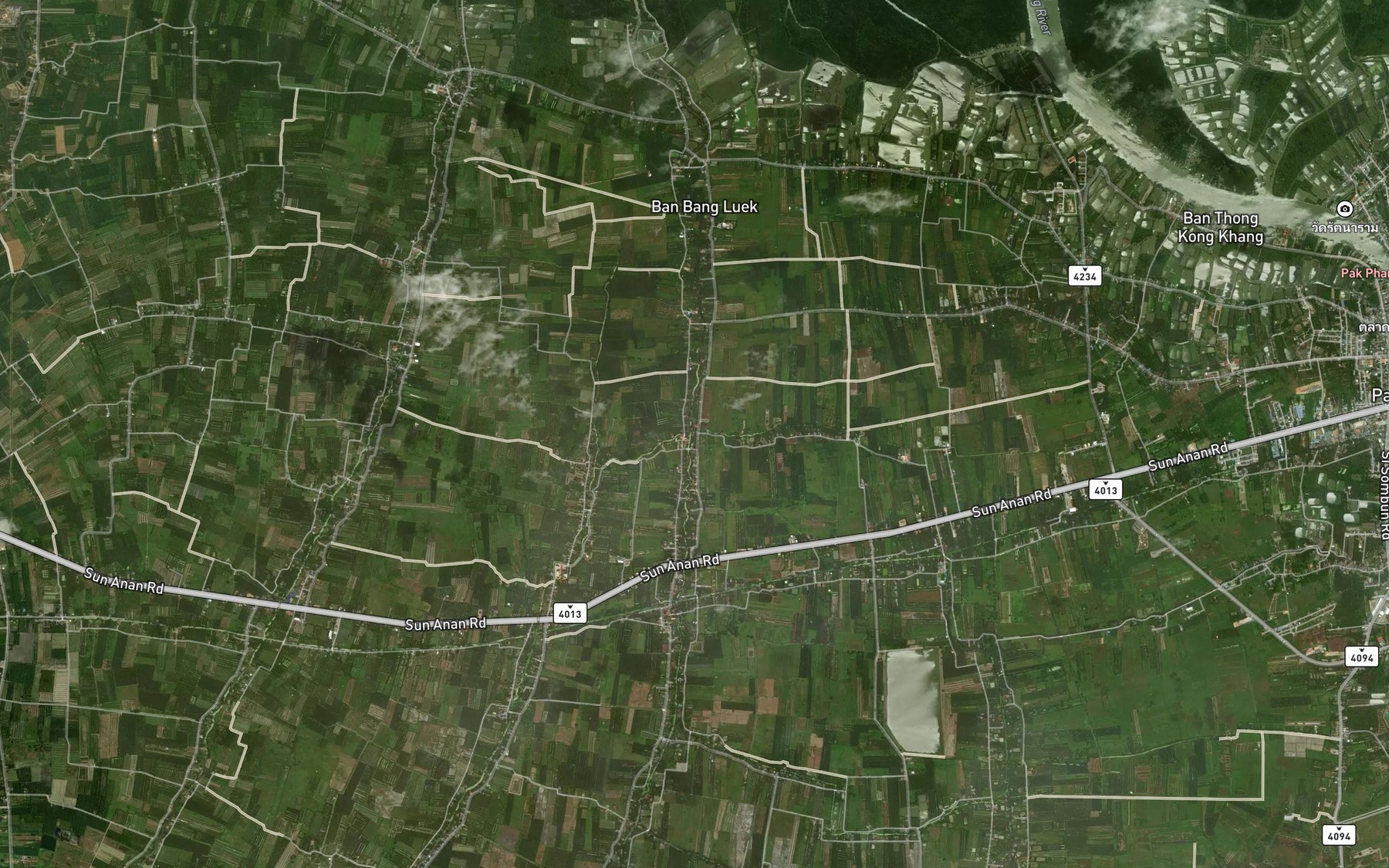 Satellite map of the Khlong Khwai