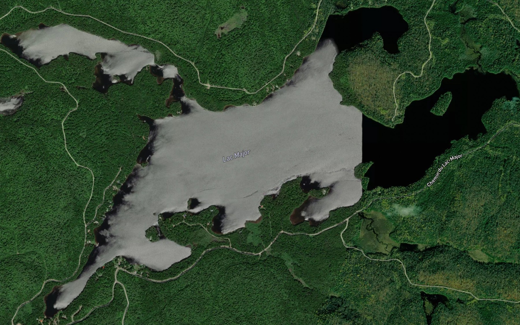 Satellite map of the Lac Major