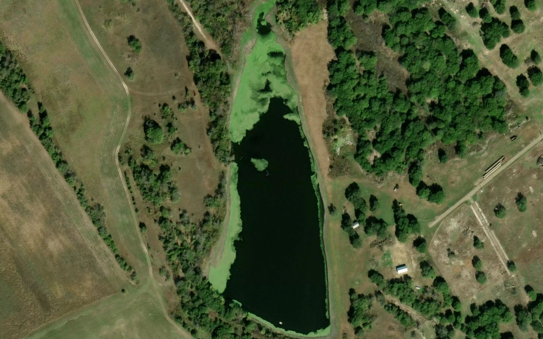 Satellite map of the Soil Conservation Service Site 56 Reservoir