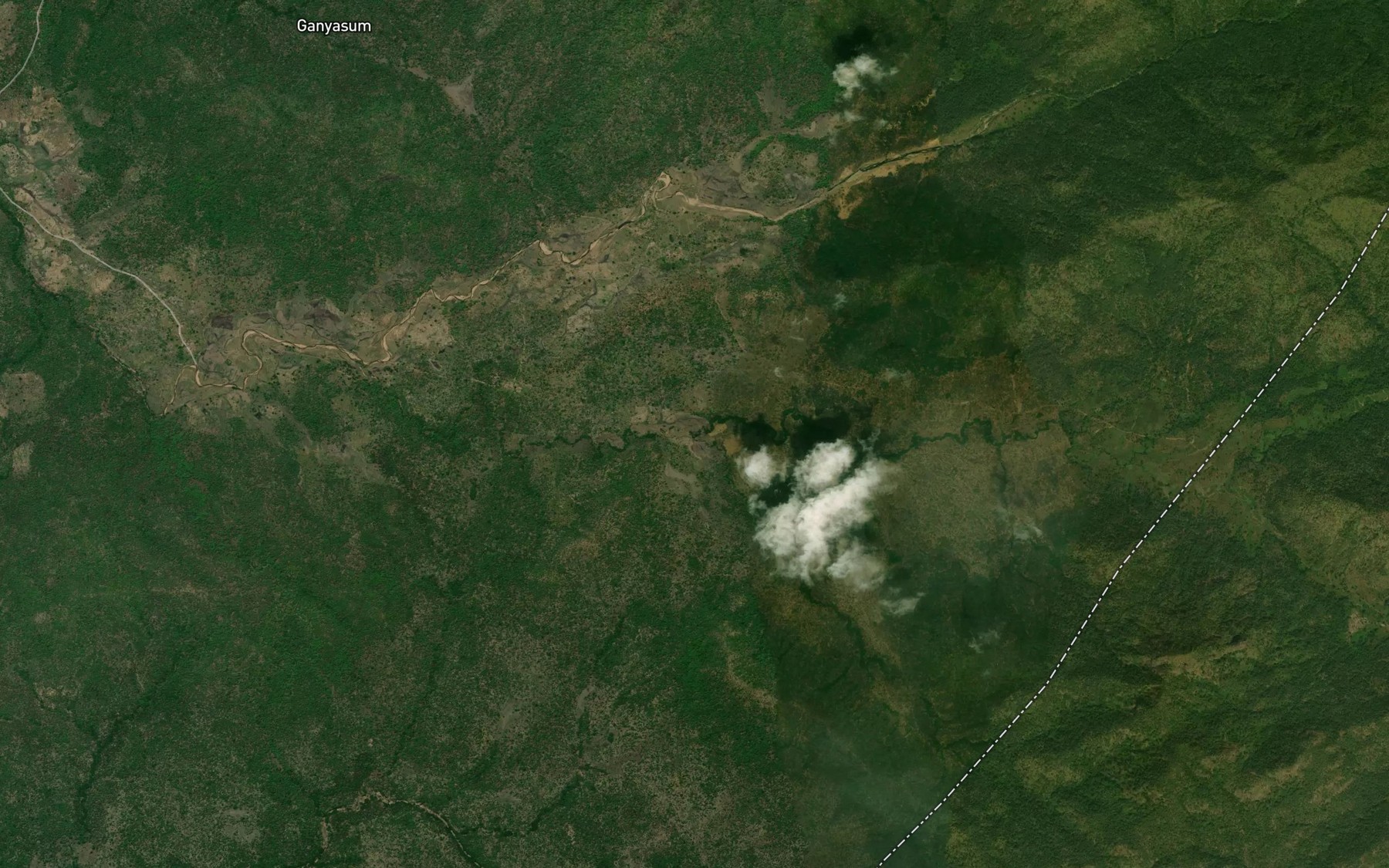 Satellite map of the RiverBoudu