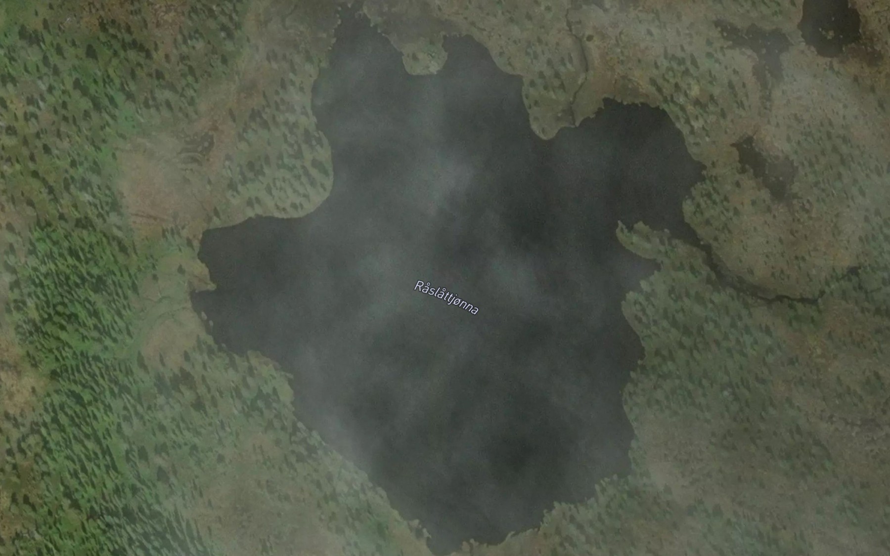 Satellite map of the Raslattjorna