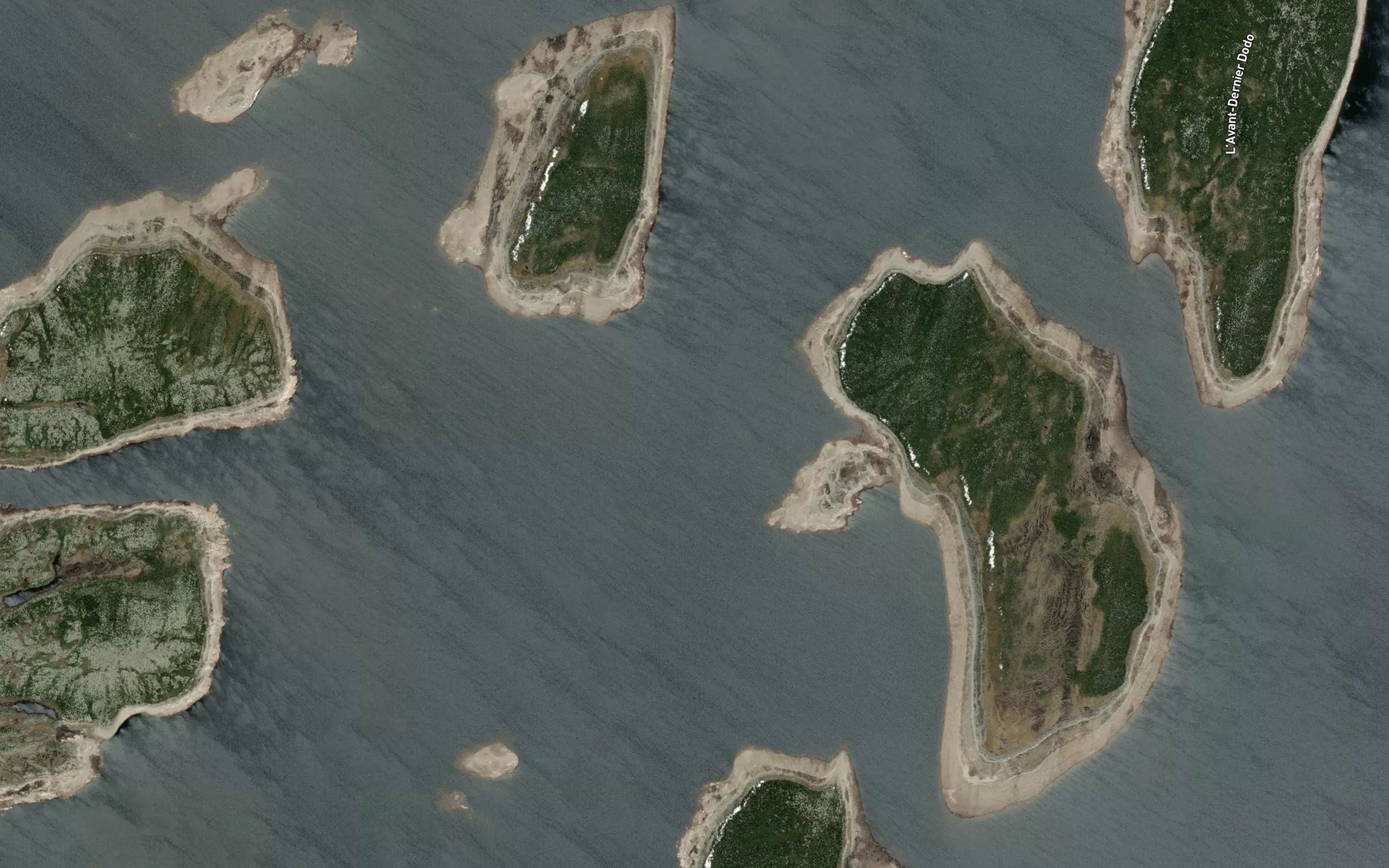 Satellite map of the Lac Dollier