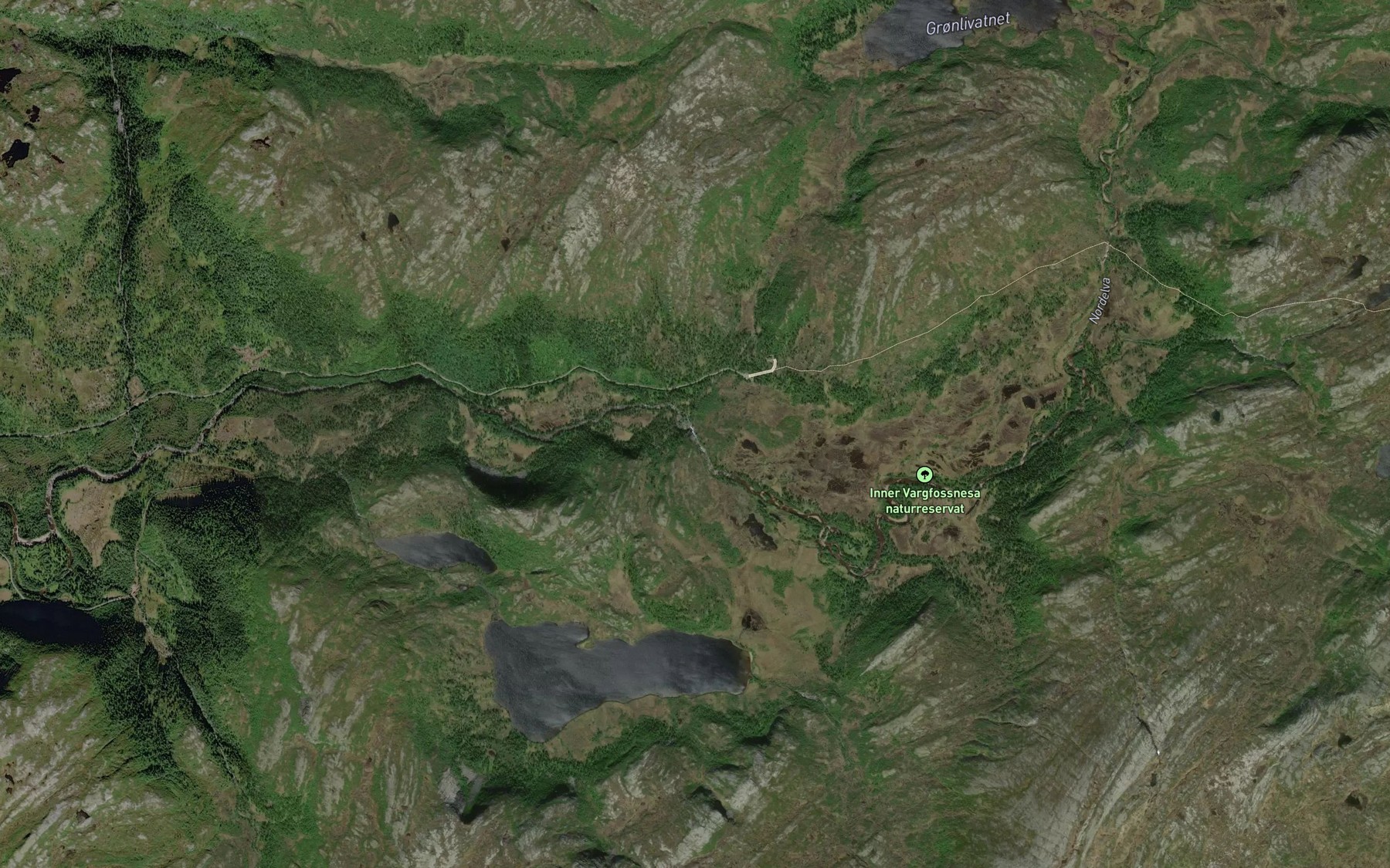 Satellite map of the Inner Vargfossen