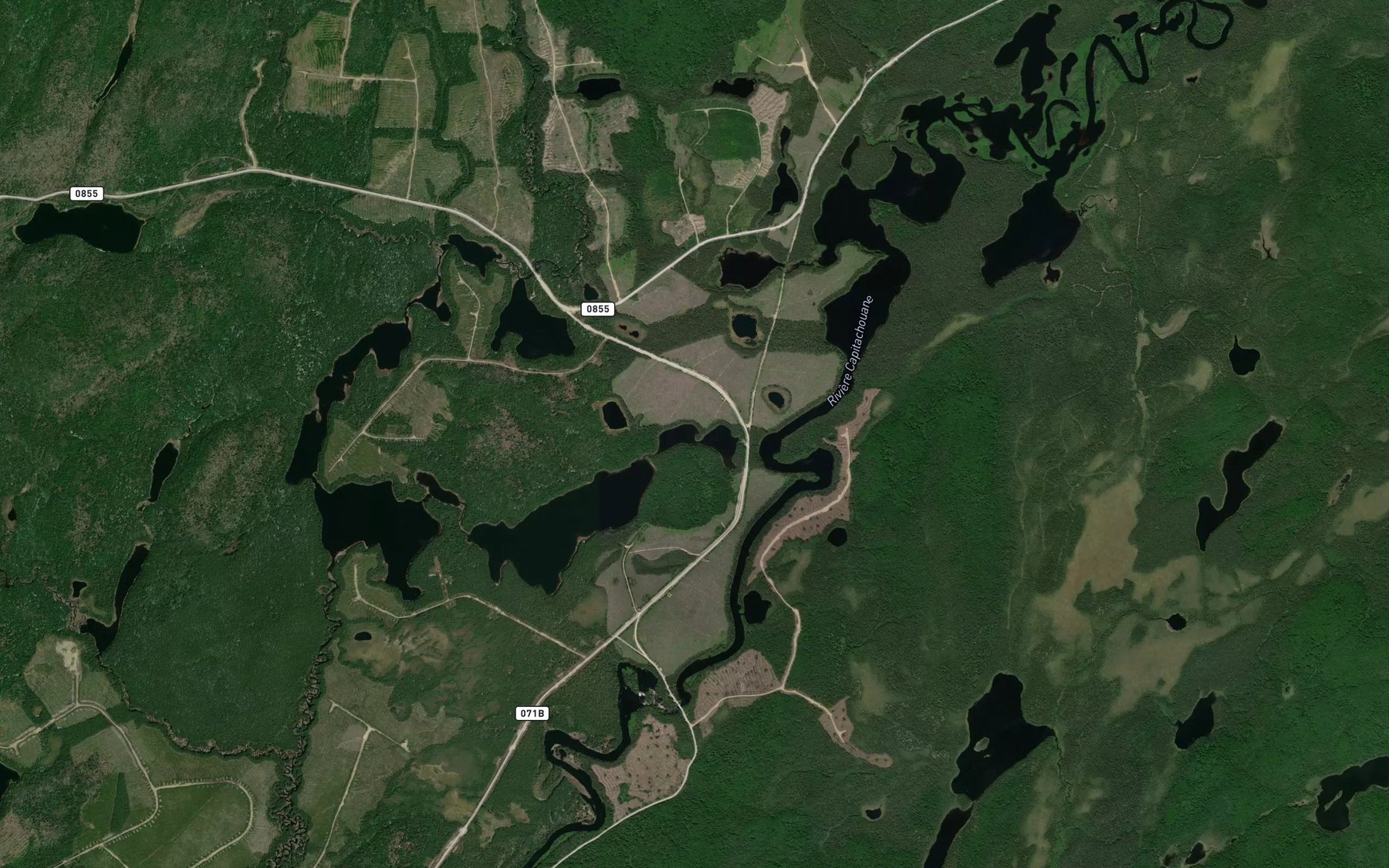 Satellite map of the Lac Linck