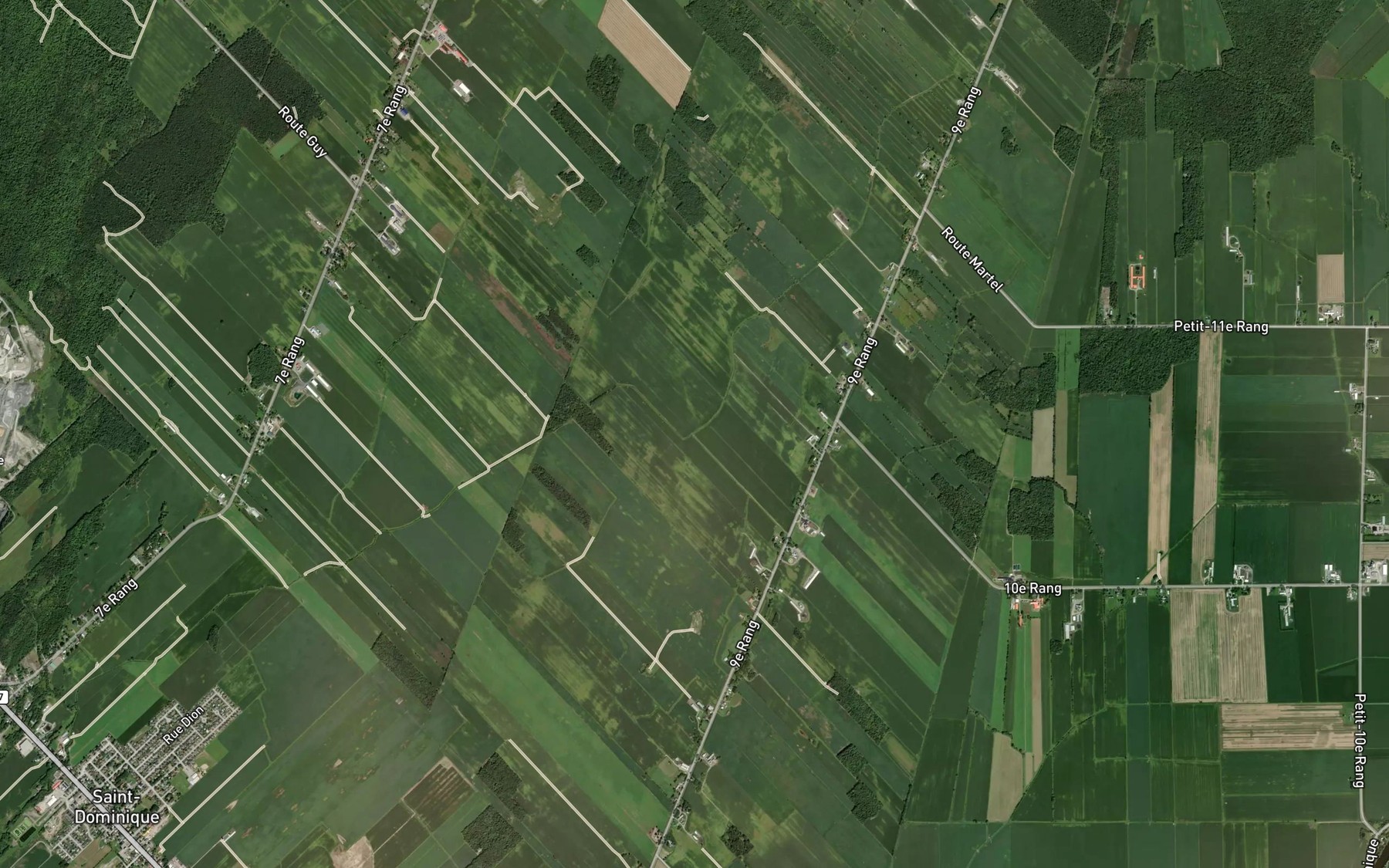 Satellite map of the Ruisseau des Ormes