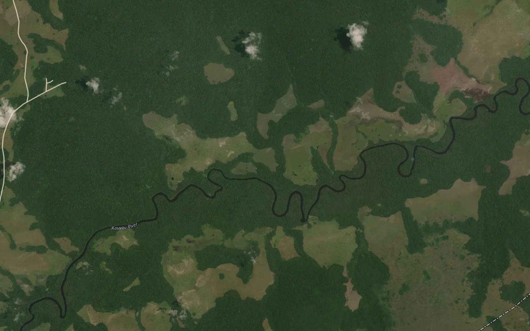 Satellite map of the Ouasika