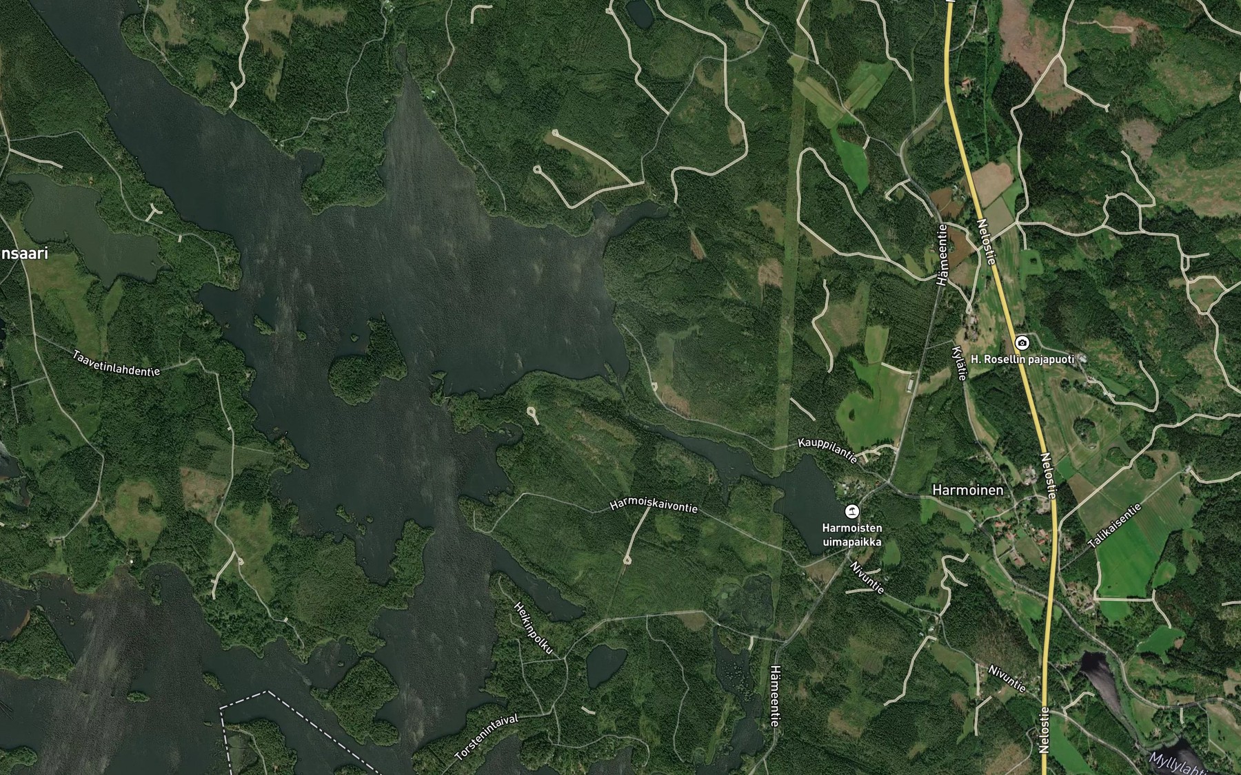 Satellite map of the Harmoisten Kaivanto