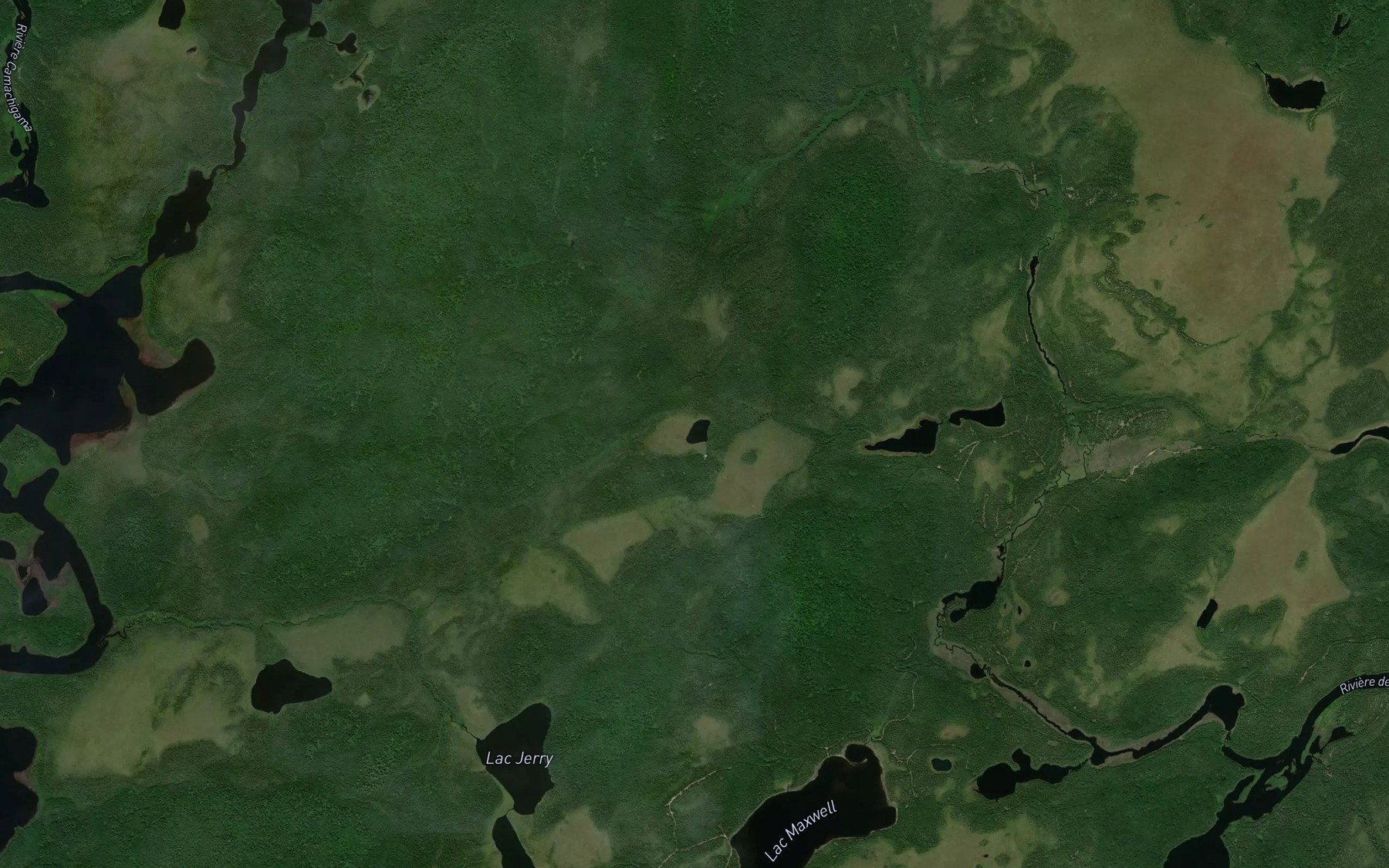 Satellite map of the Lac Marcusen