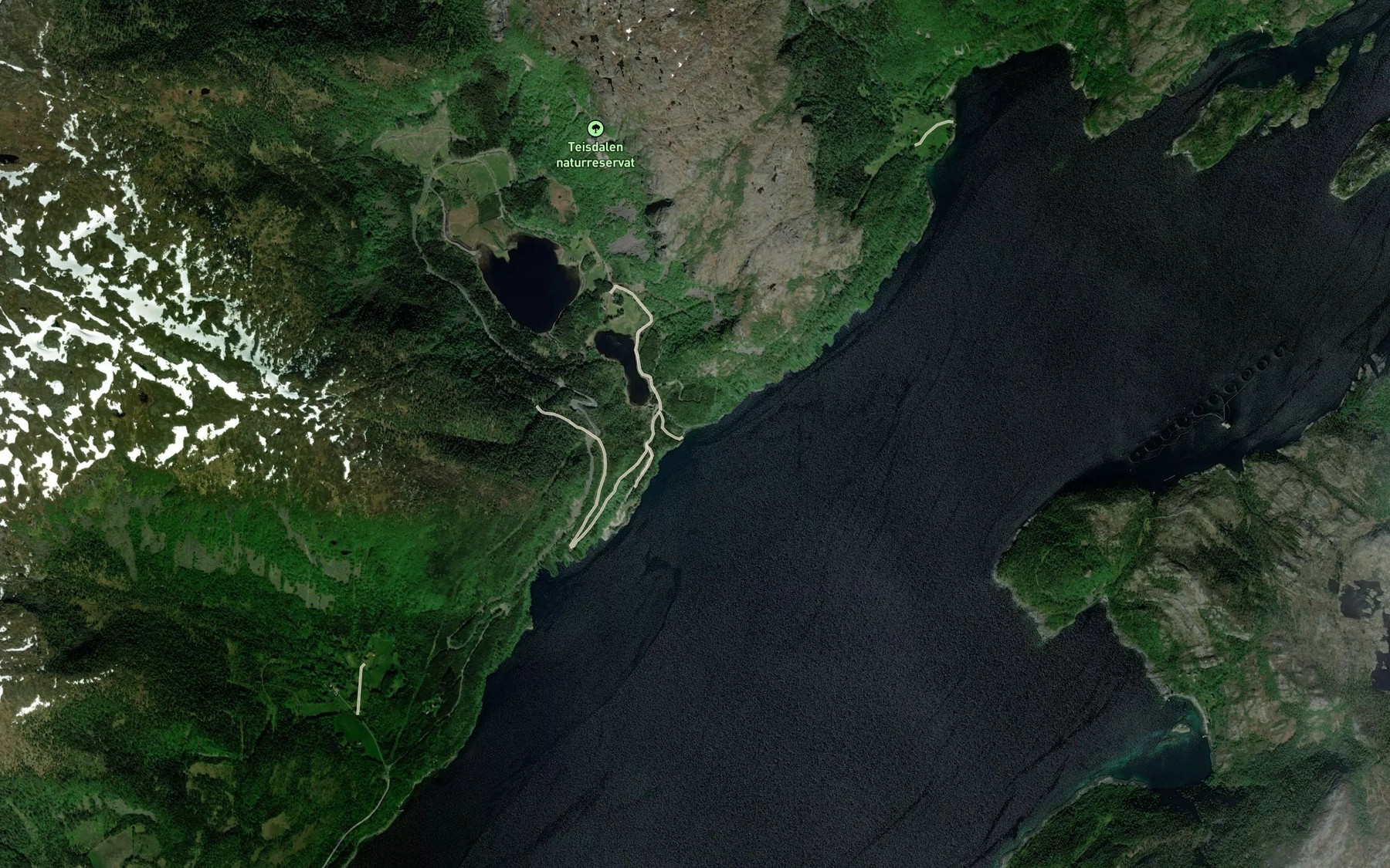 Satellite map of the Teisdalstoa