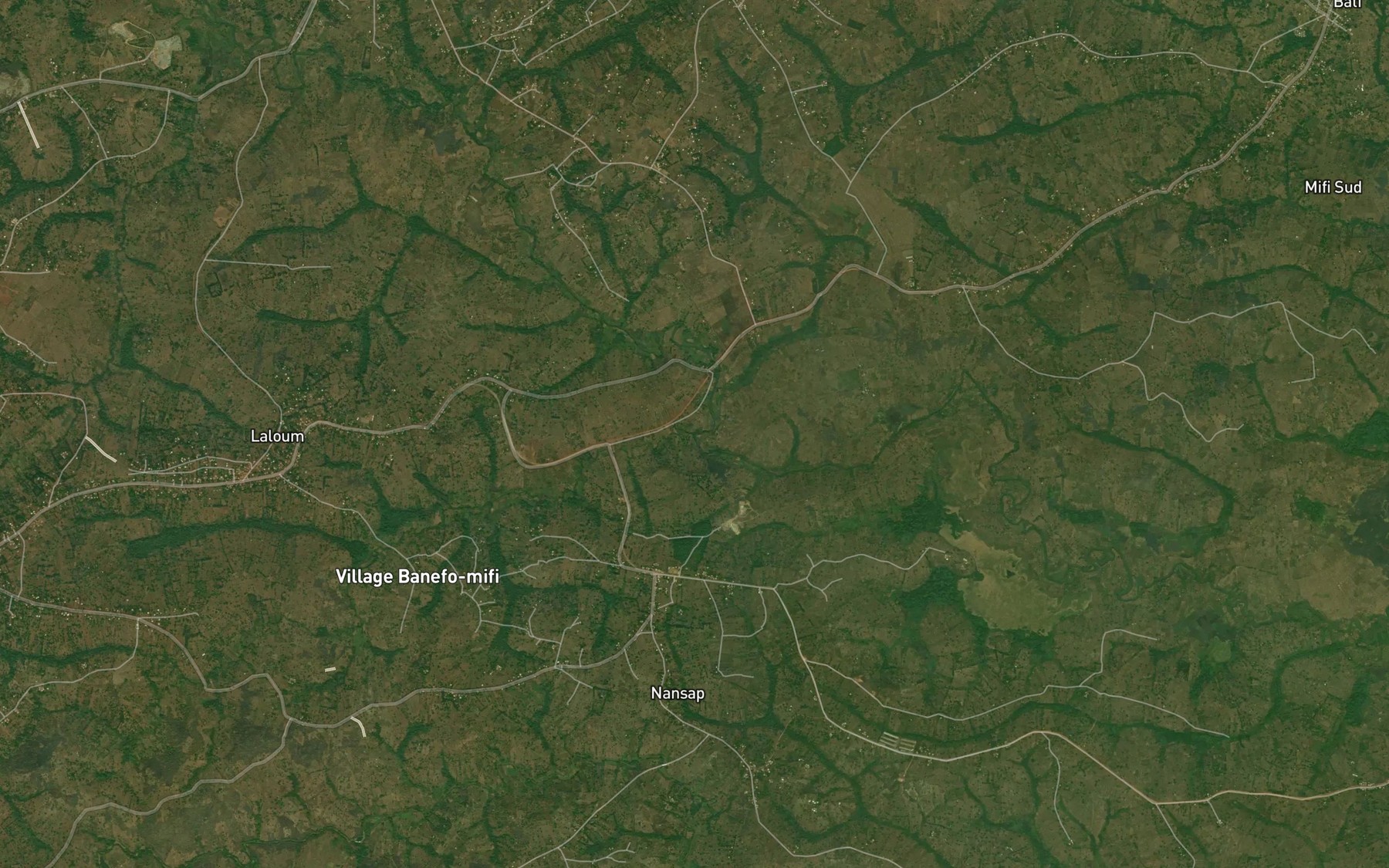Satellite map of the Touopi