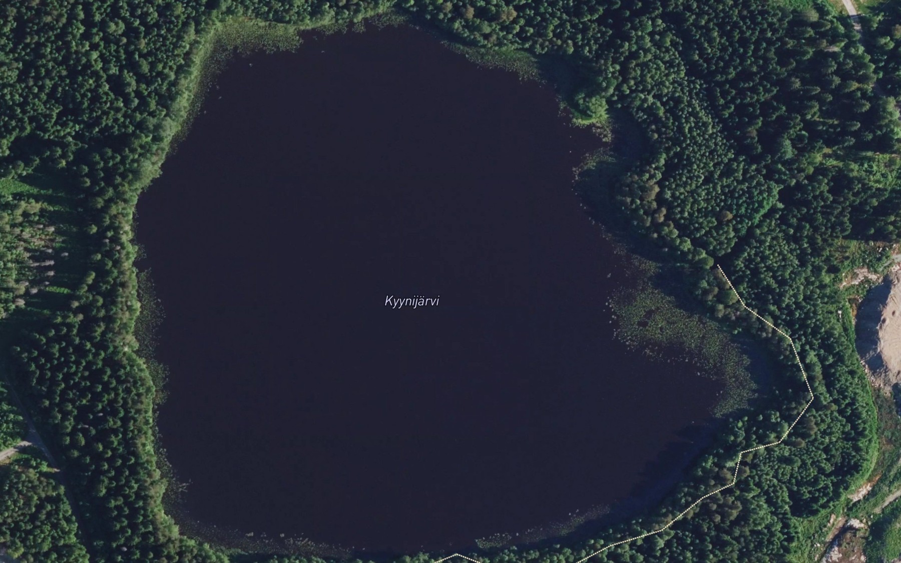 Satellite map of the Kyynijarvi