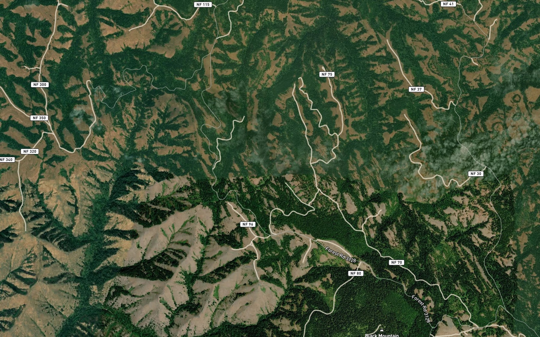 Satellite map of the Buck Spring
