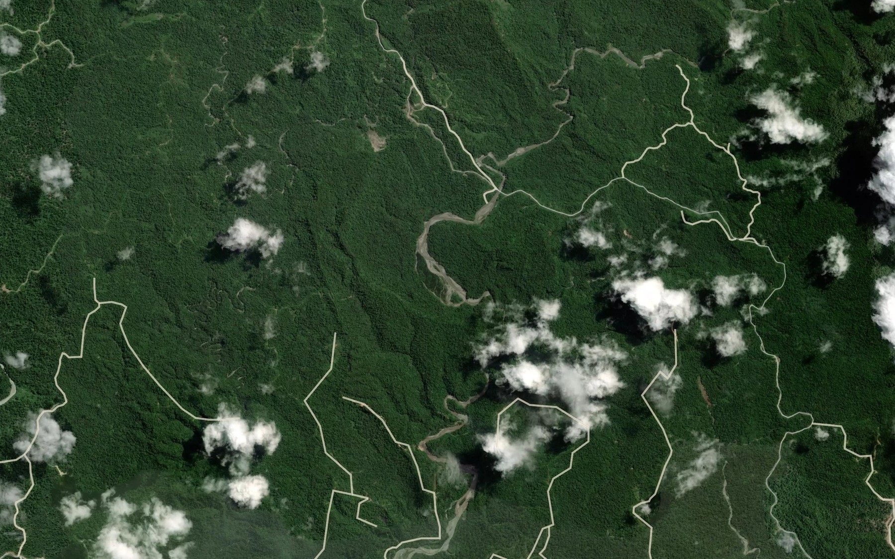 Satellite map of the Mafor Creek