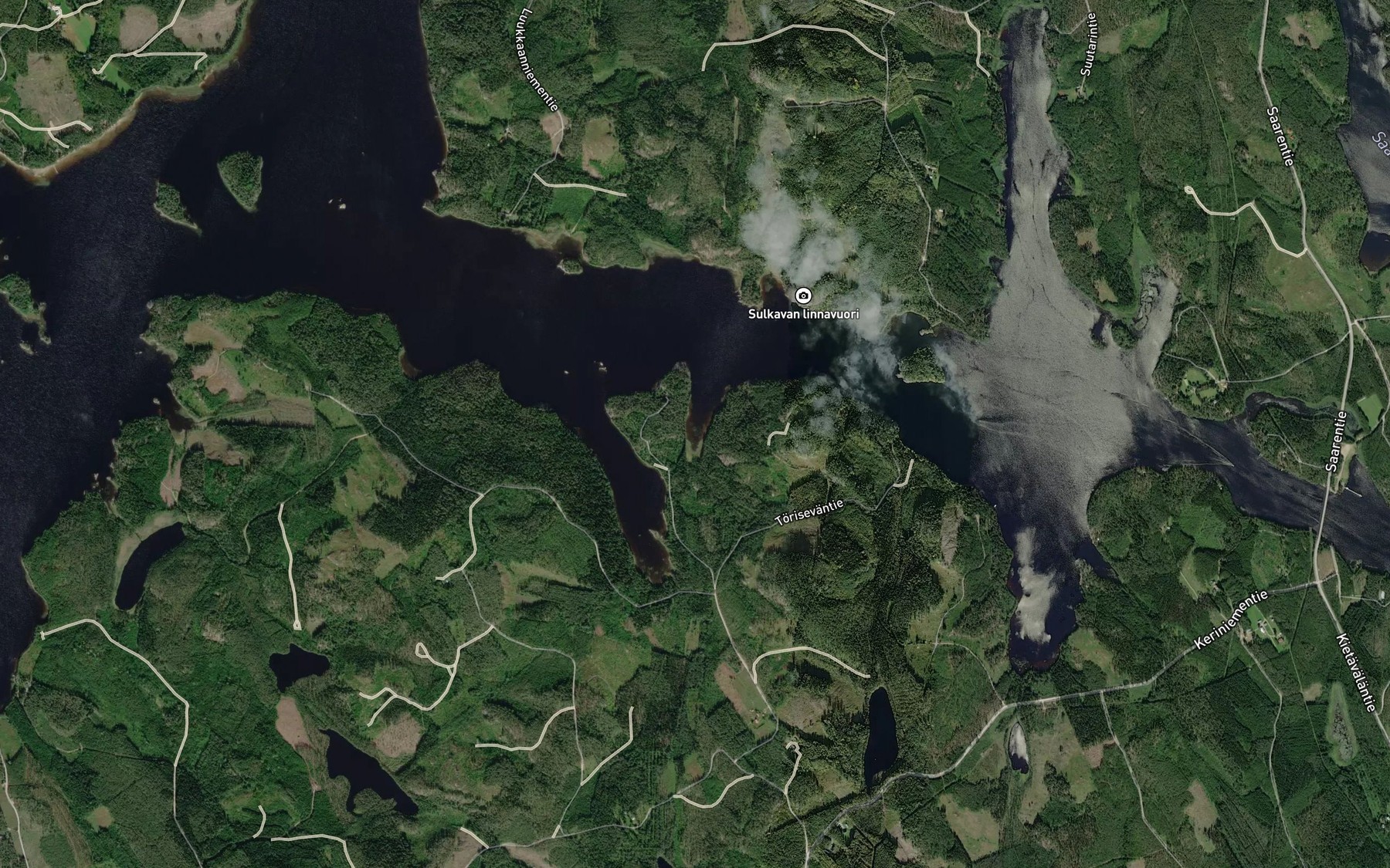 Satellite map of the Orilahti