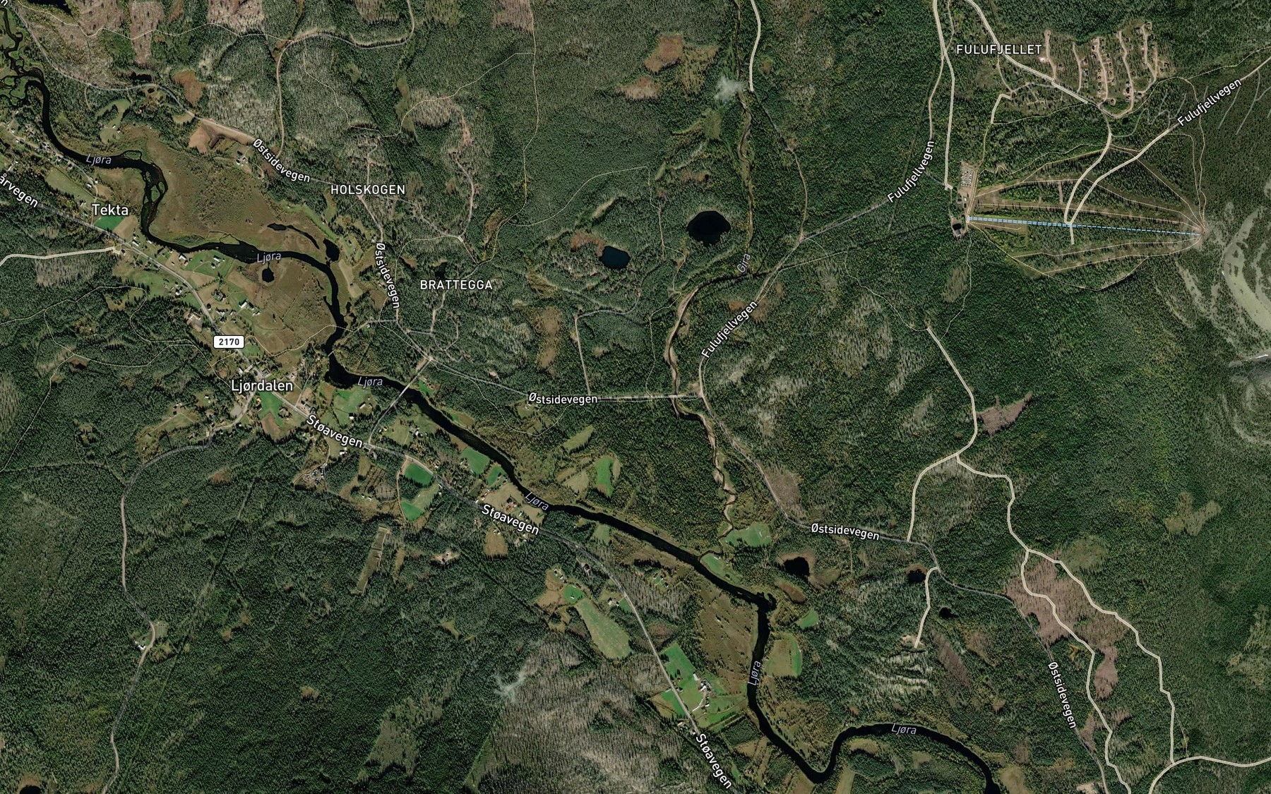 Satellite map of the Gira