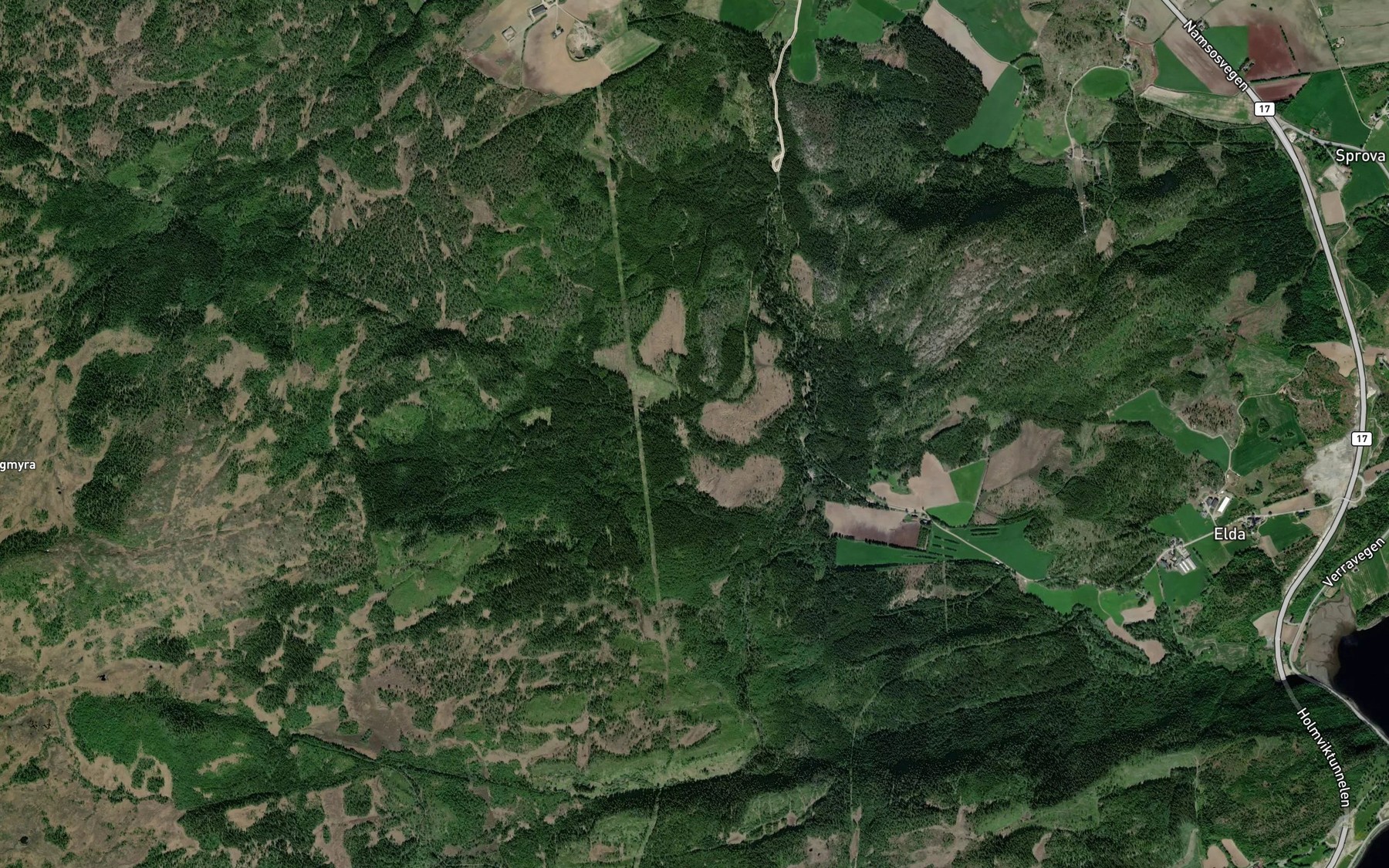 Satellite map of the Stordalsbekken