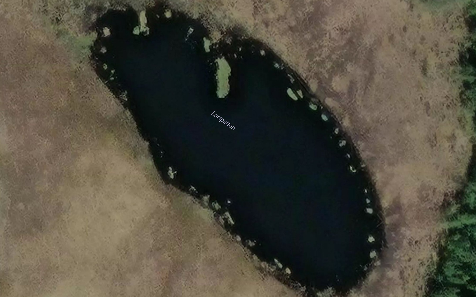 Satellite map of the Lortputten