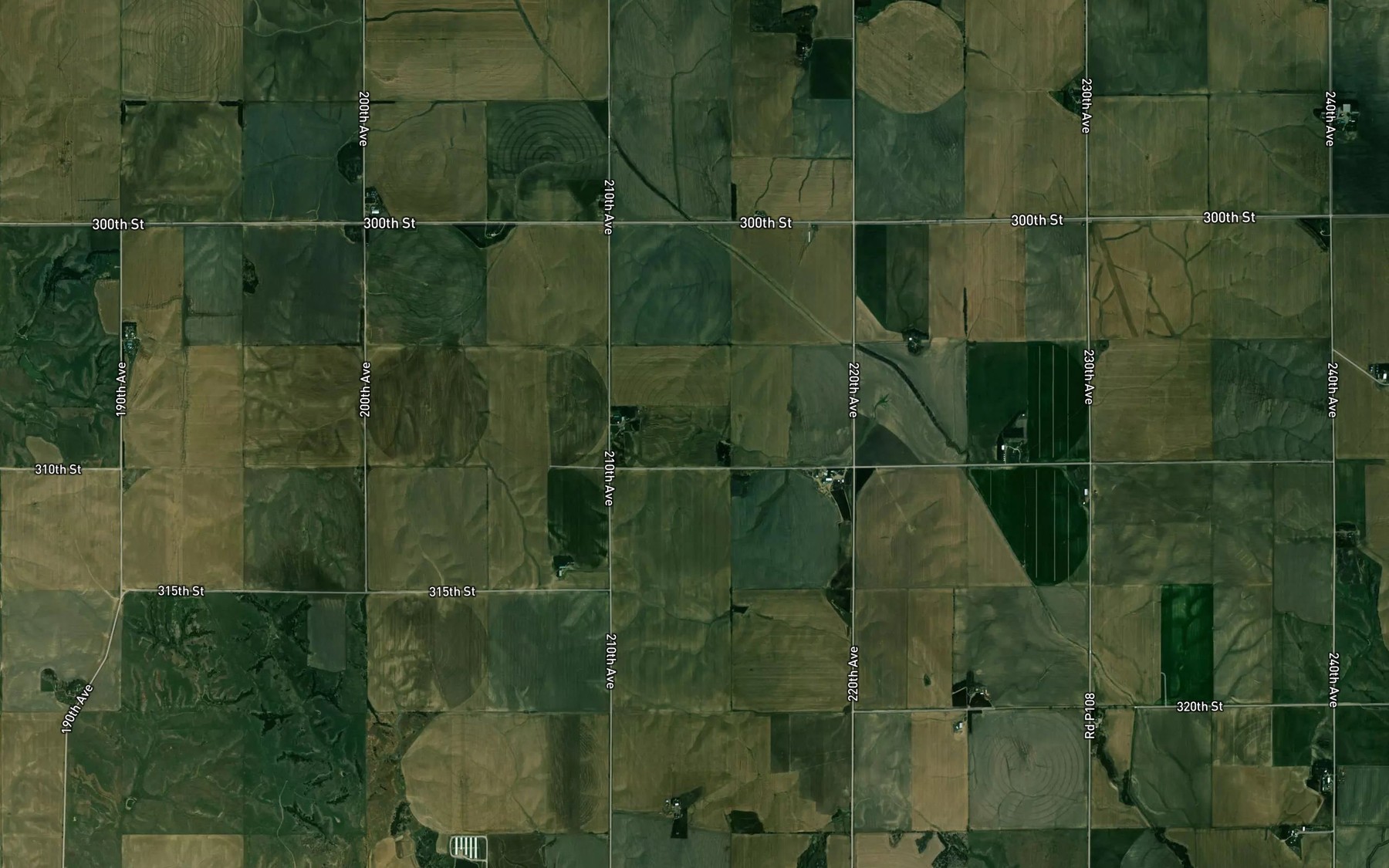 Satellite map of the Hollman Reservoir