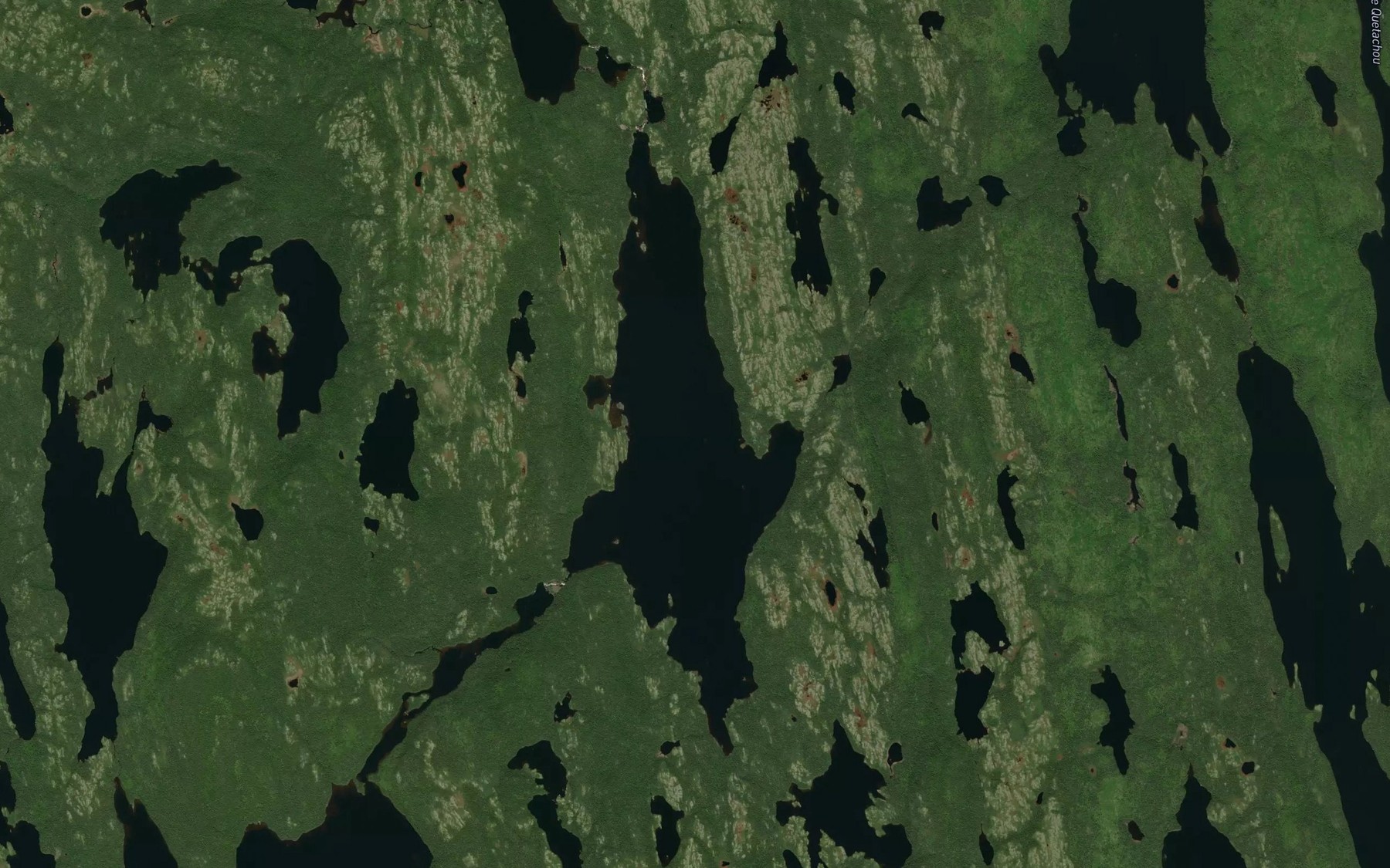 Satellite map of the Lac Boiret