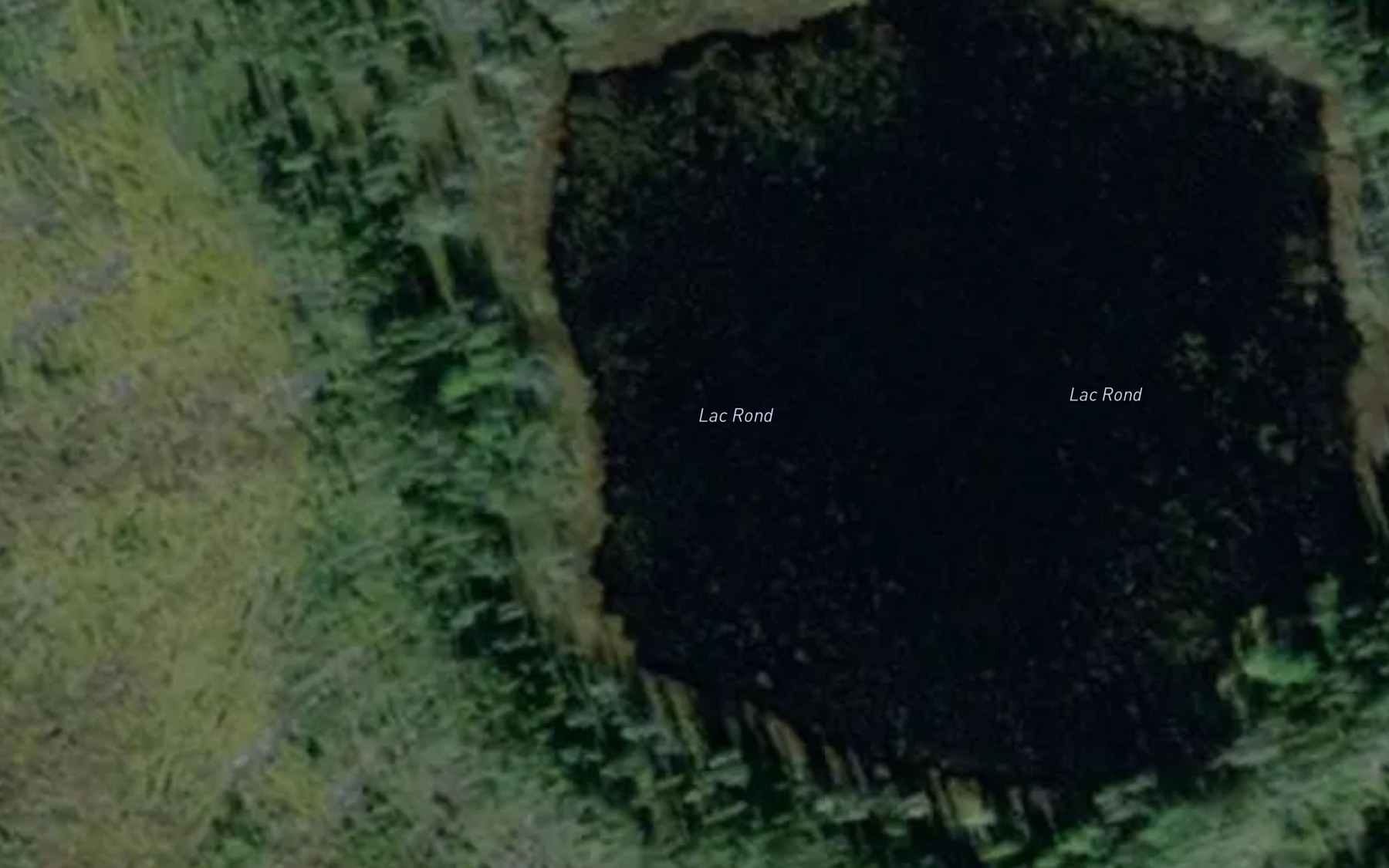 Satellite map of the Lac Rond
