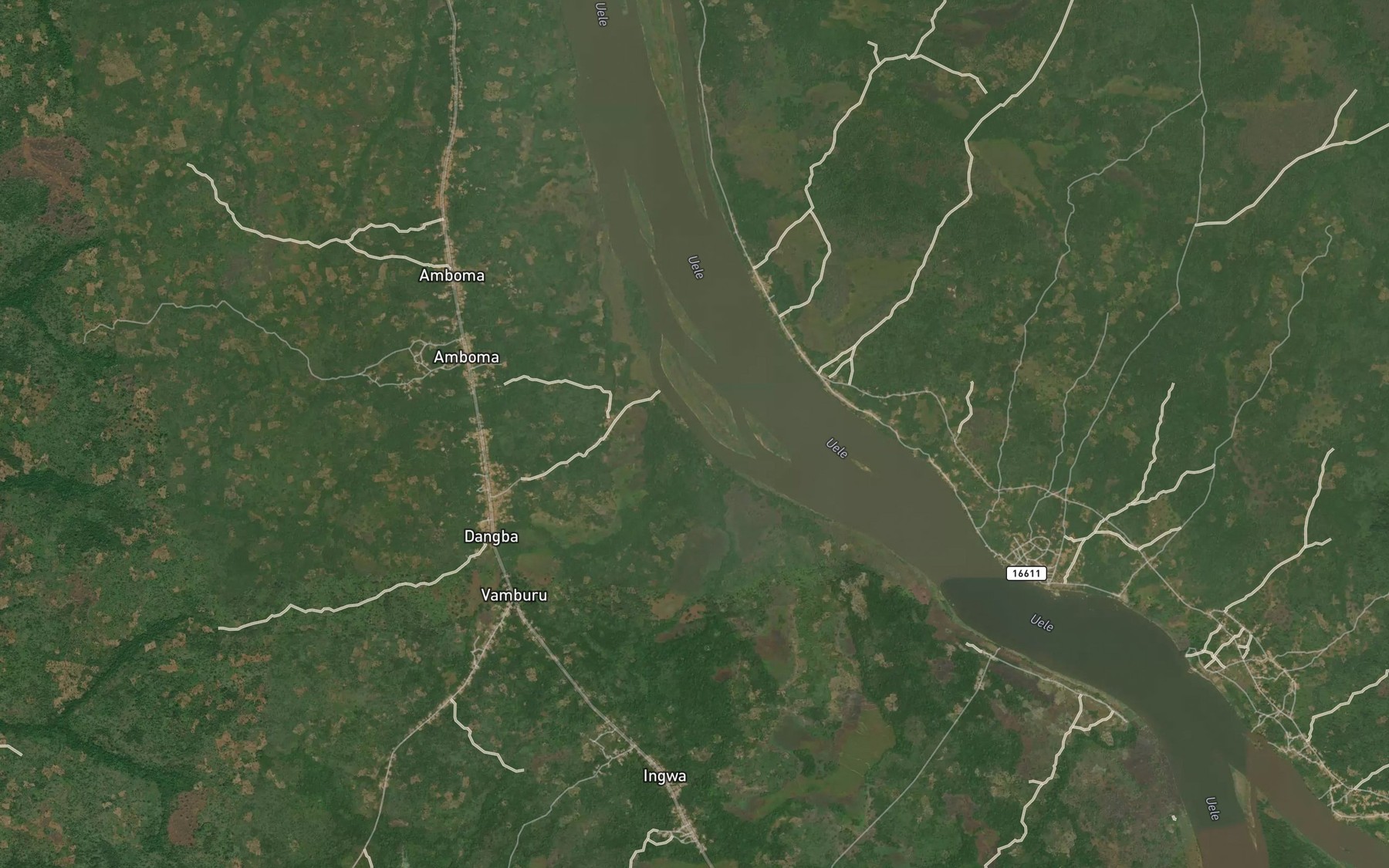 Satellite map of the Dangba