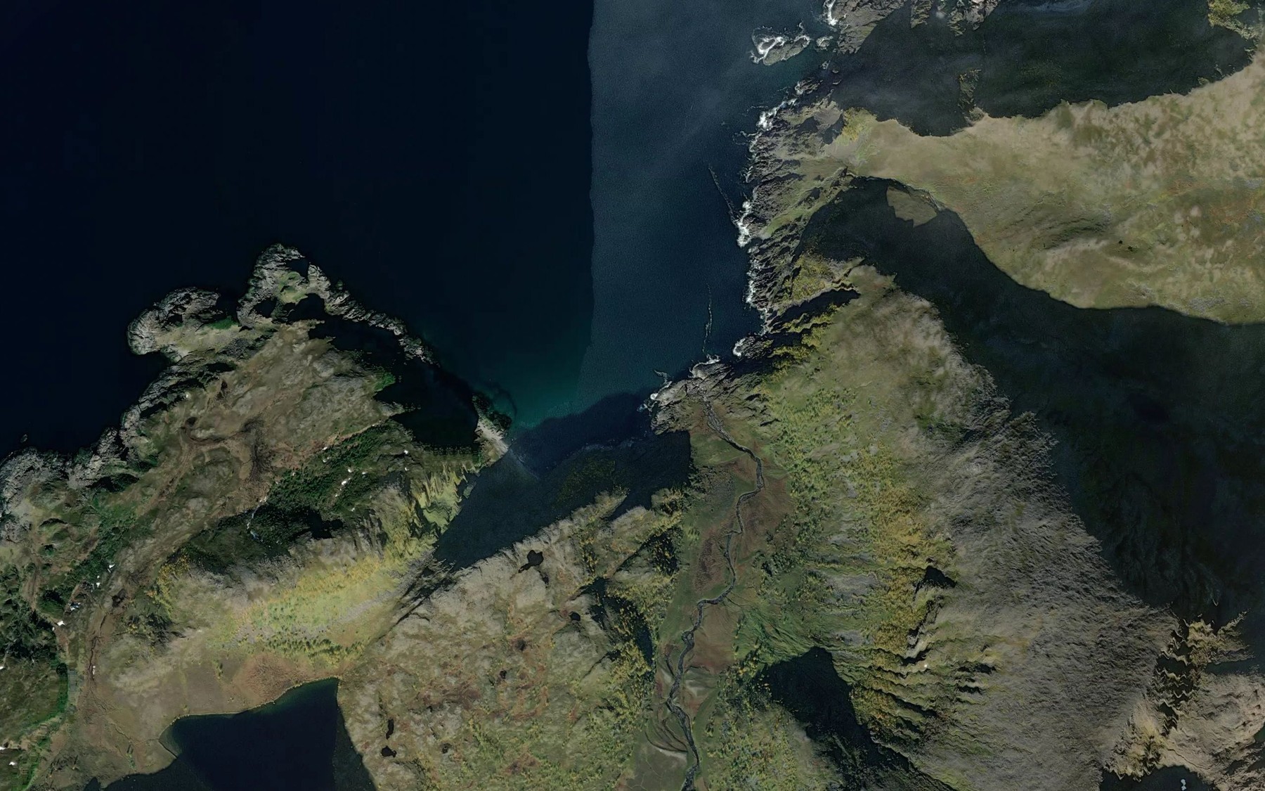 Satellite map of the Lundkeila