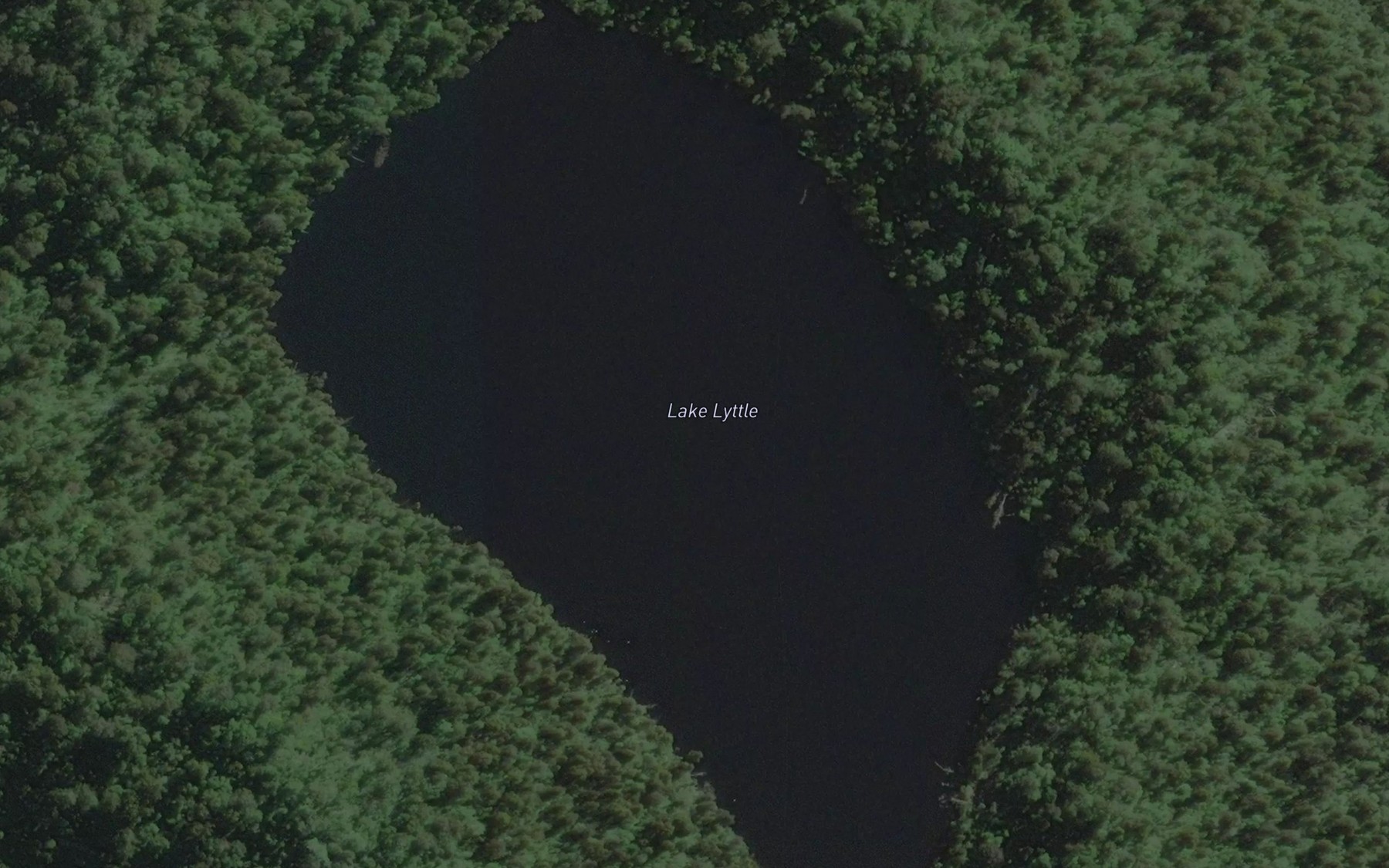 Satellite map of the Lake Lyttle