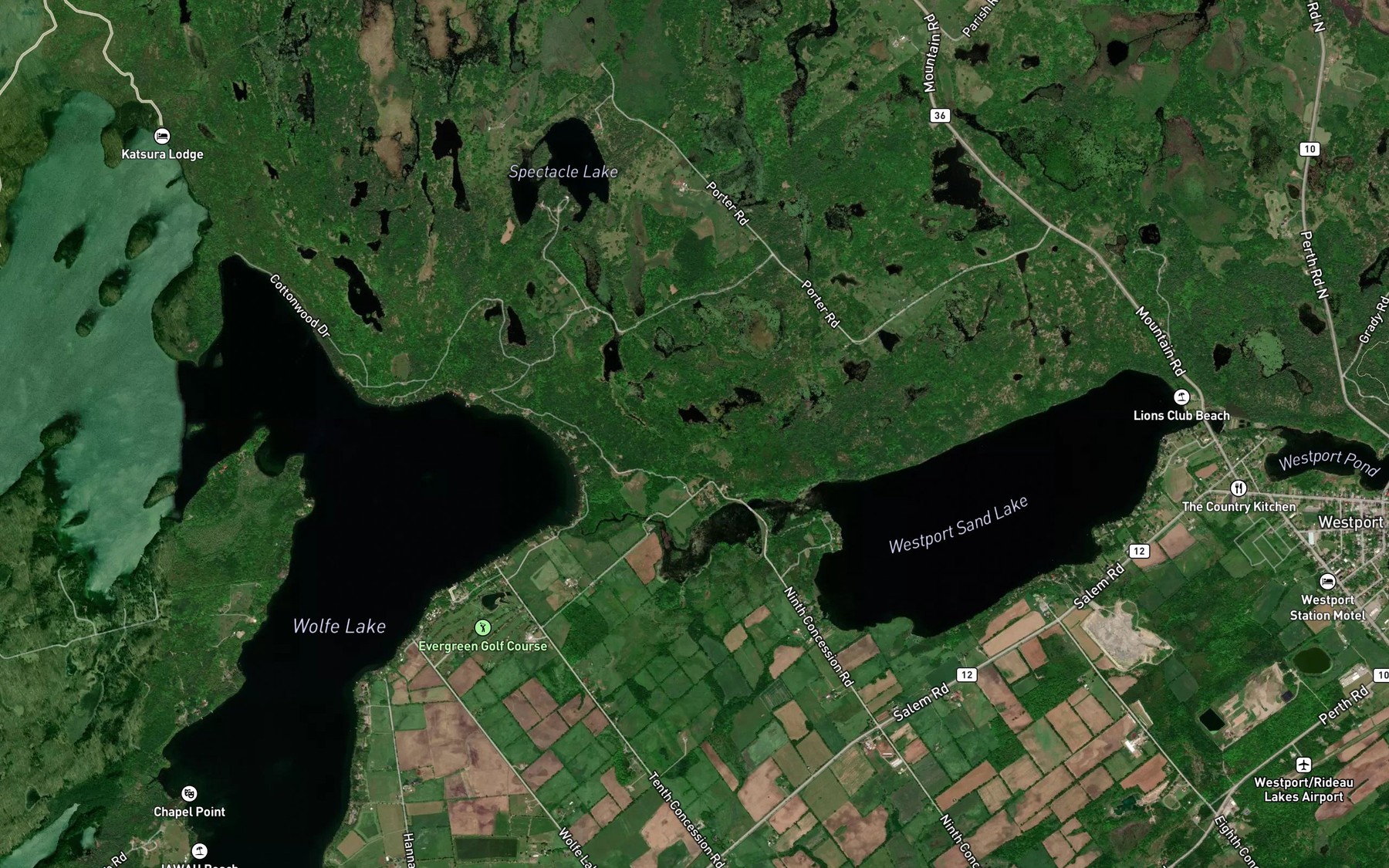 Satellite map of the The Stream