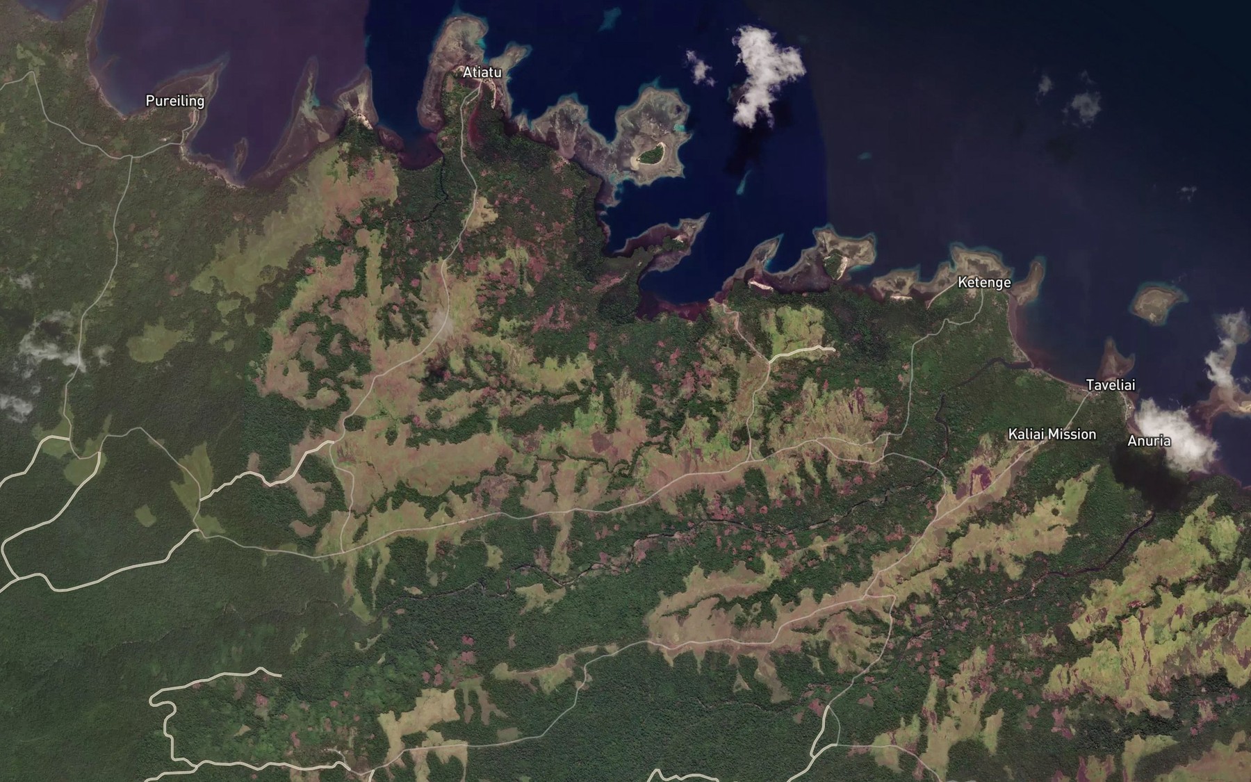 Satellite map of the Ketenge Anchorage