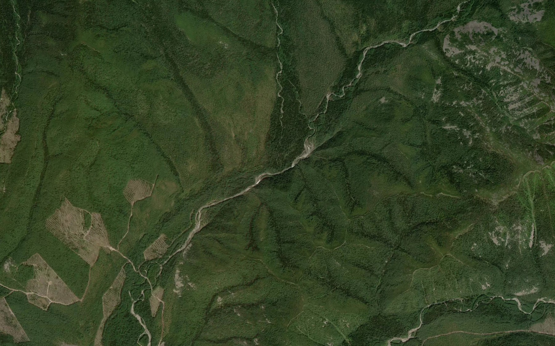 Satellite map of the Skalistyy